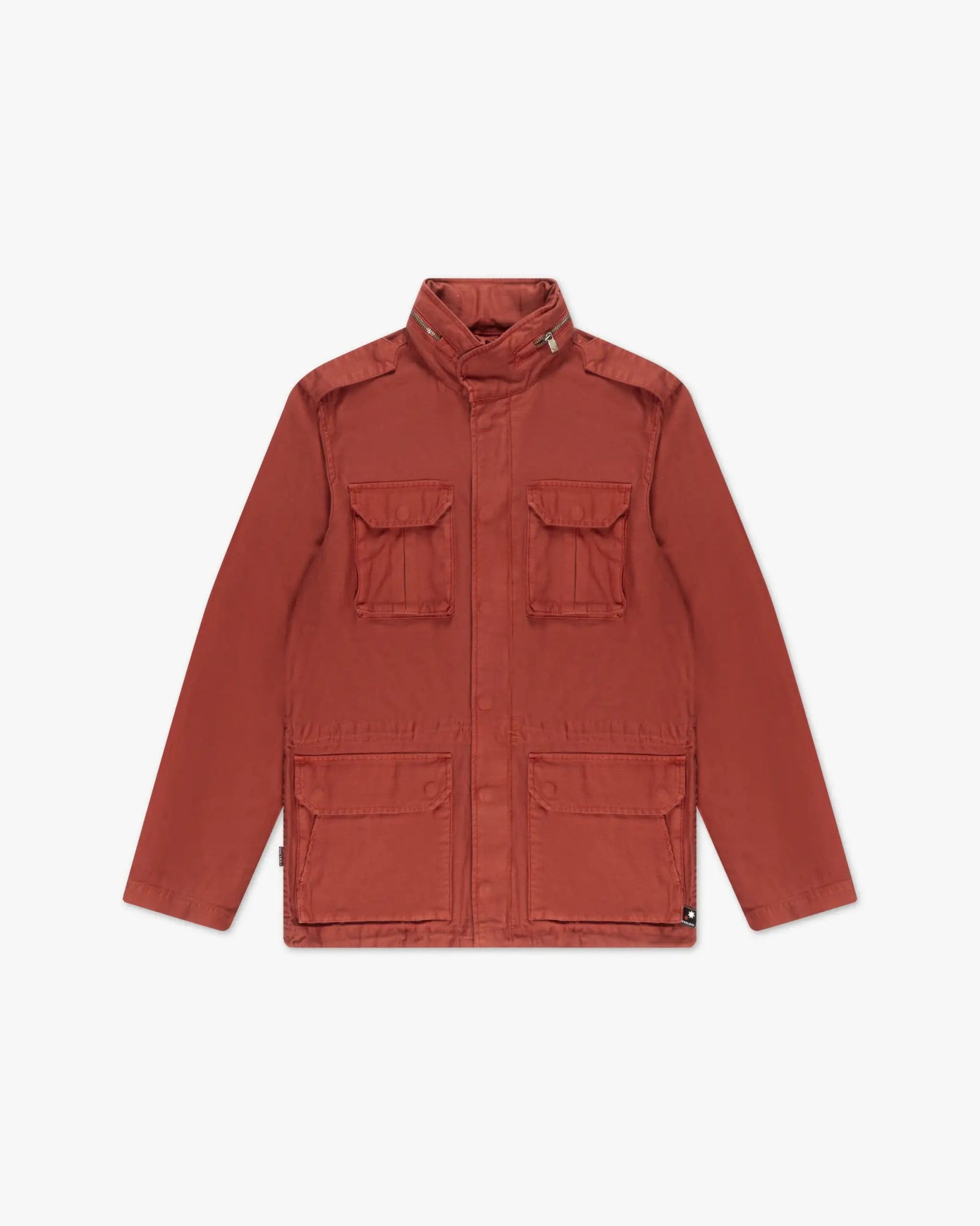 Zinnoberrote Garment Dyed Leinen - Mix Fieldshirt Jacke von Keeling - Coats & Jackets KEELING