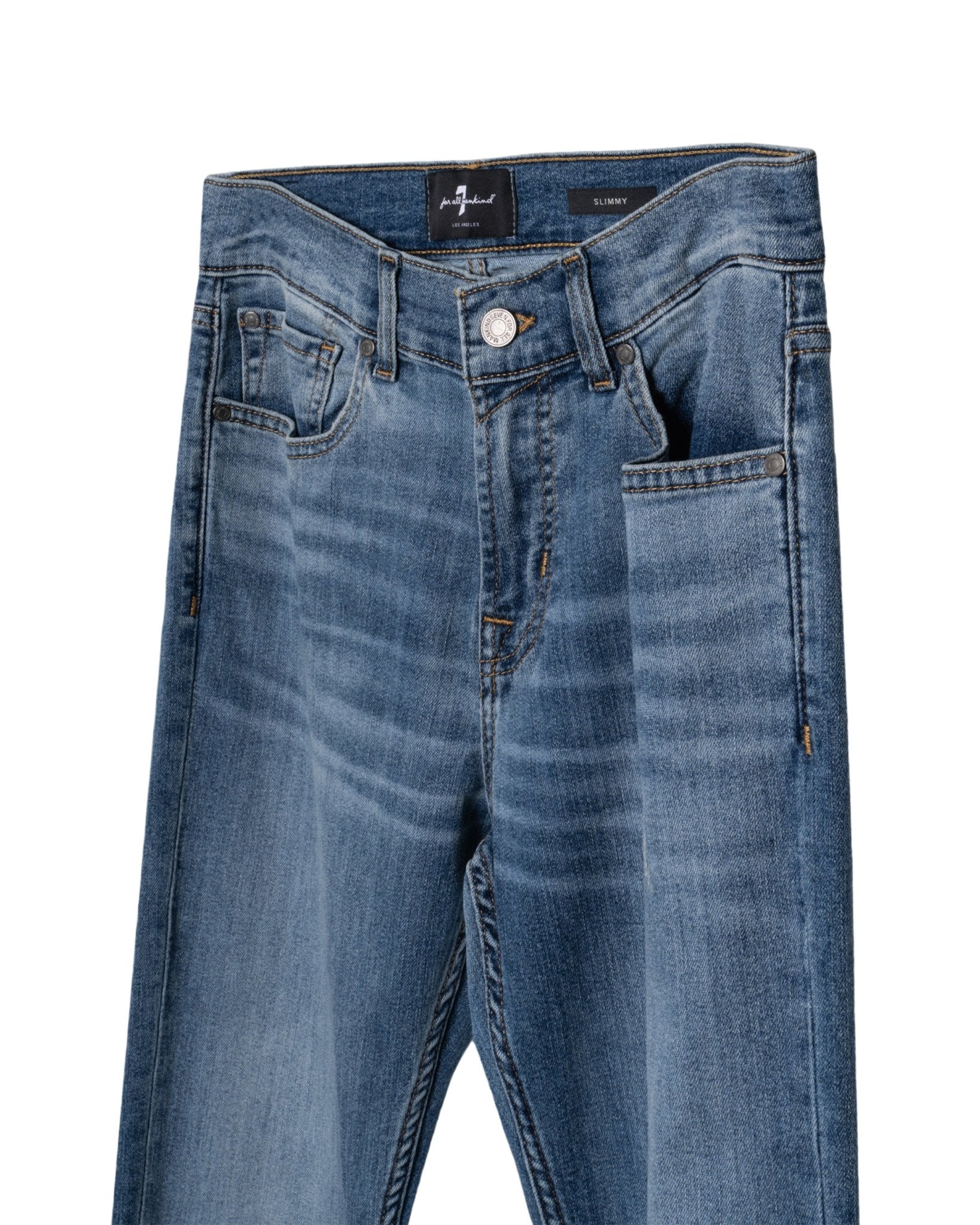 7 FOR ALL MANKIND | SLIMMY SLIM FIT AIR WEFT JEANS - Denim 7 FOR ALL