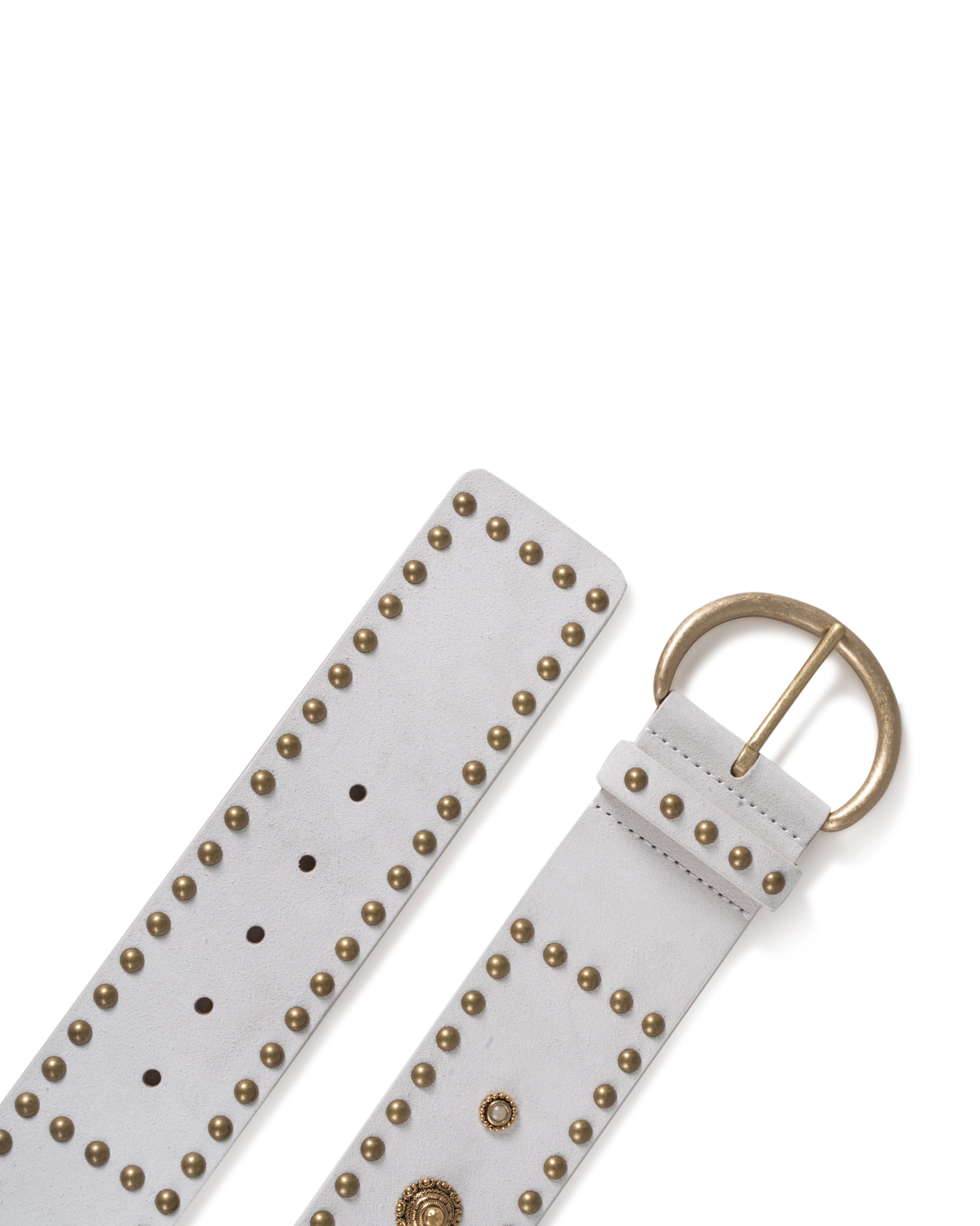 SUEDE STUDDED DRESS BELT