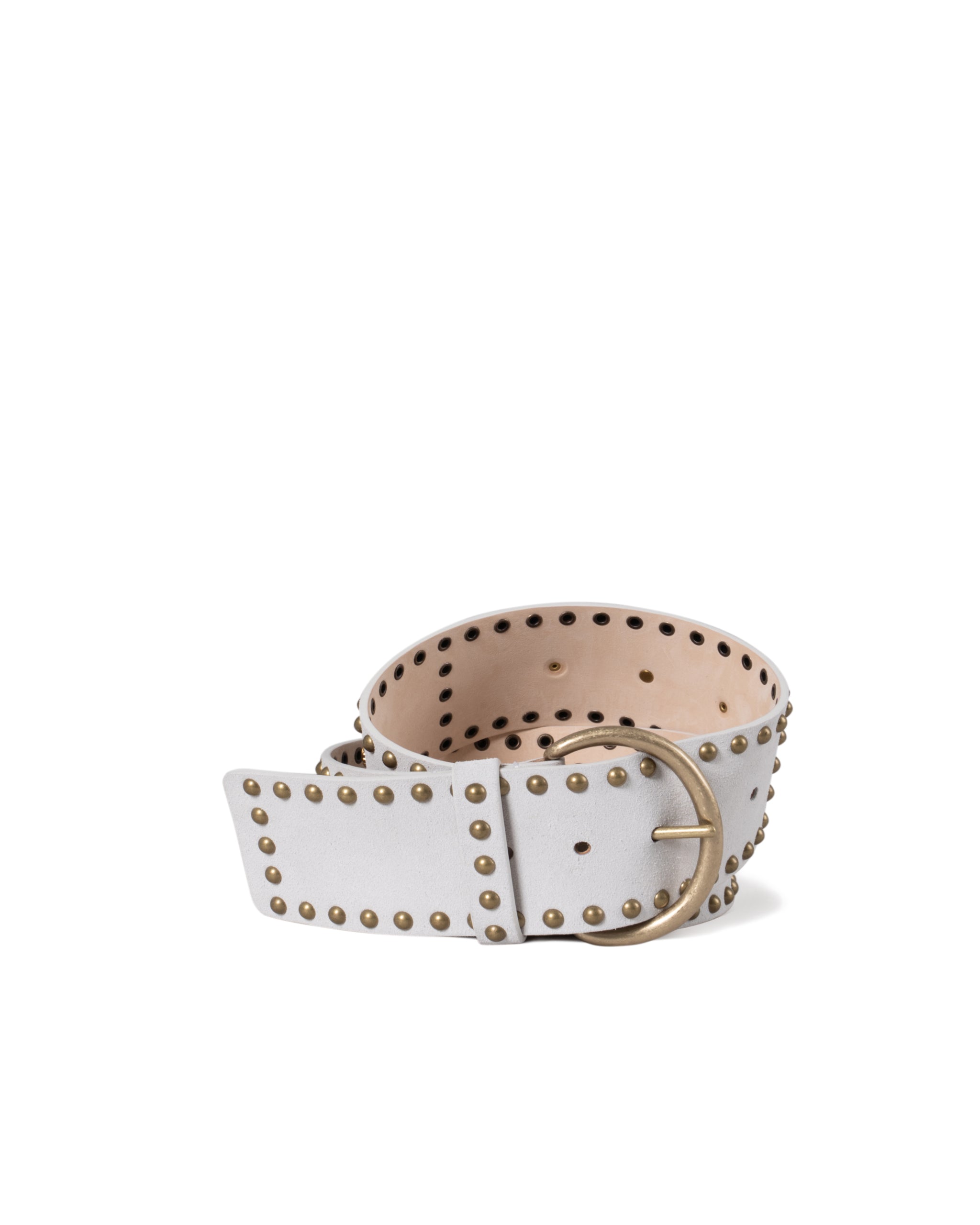 SUEDE STUDDED DRESS BELT