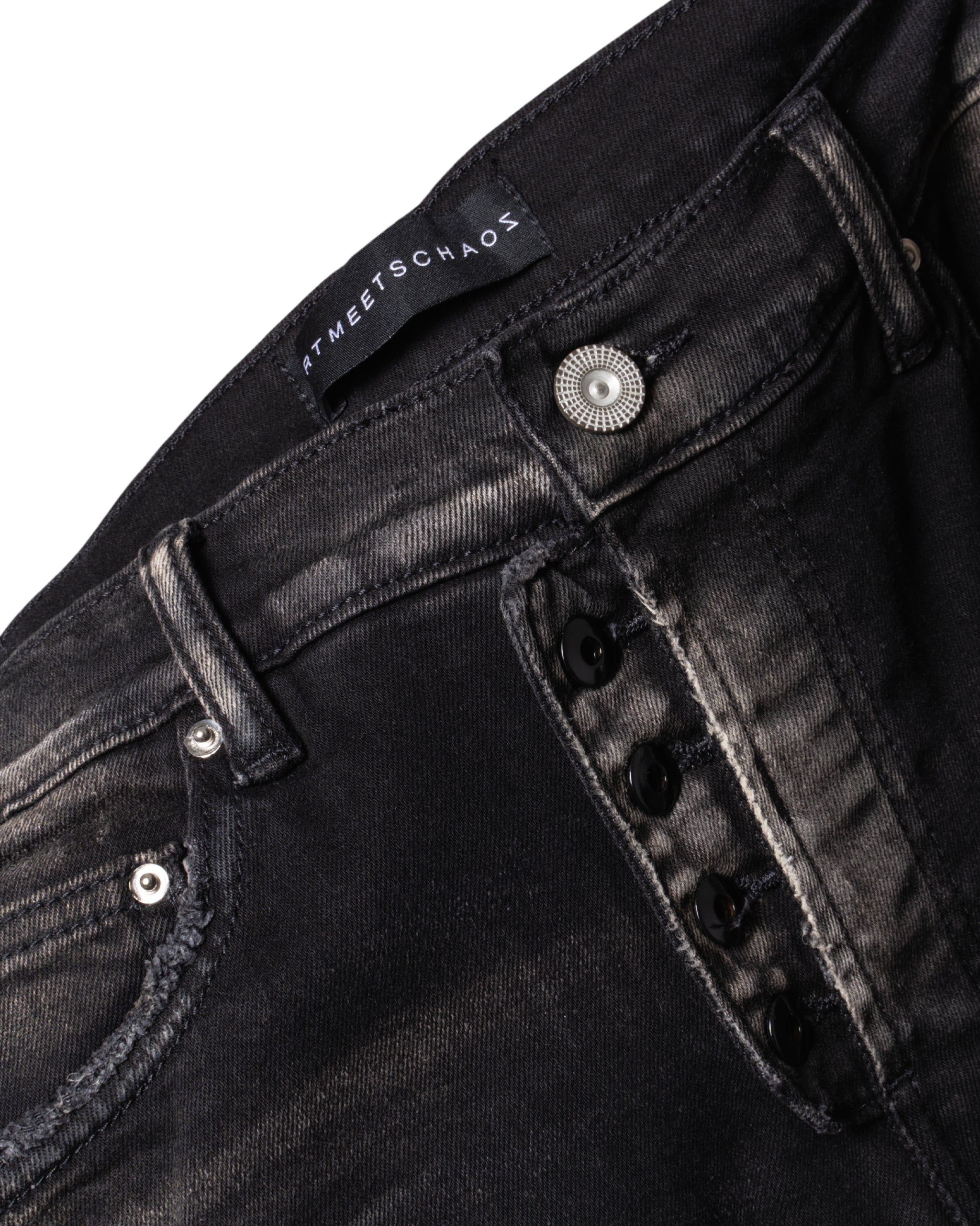 SLIM FIT DESTROYED JEANS