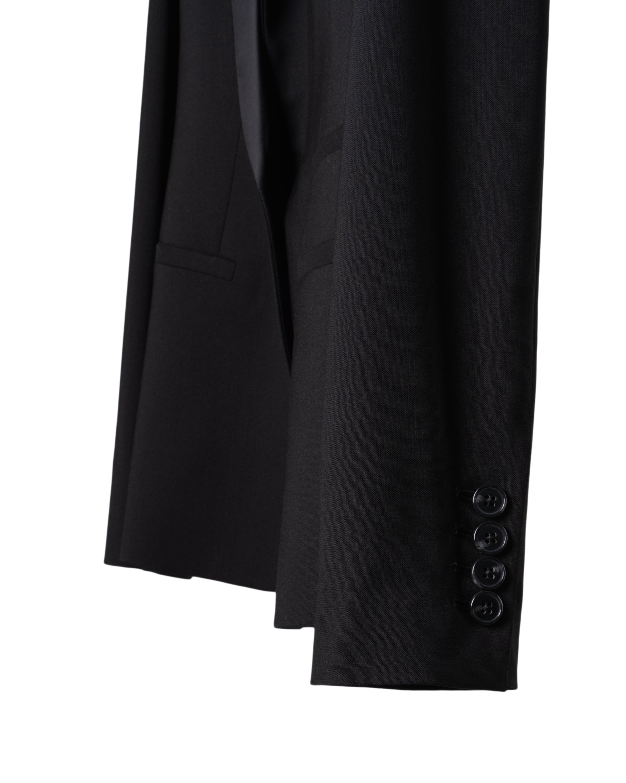 SMOKING SATIN REVER BLAZER