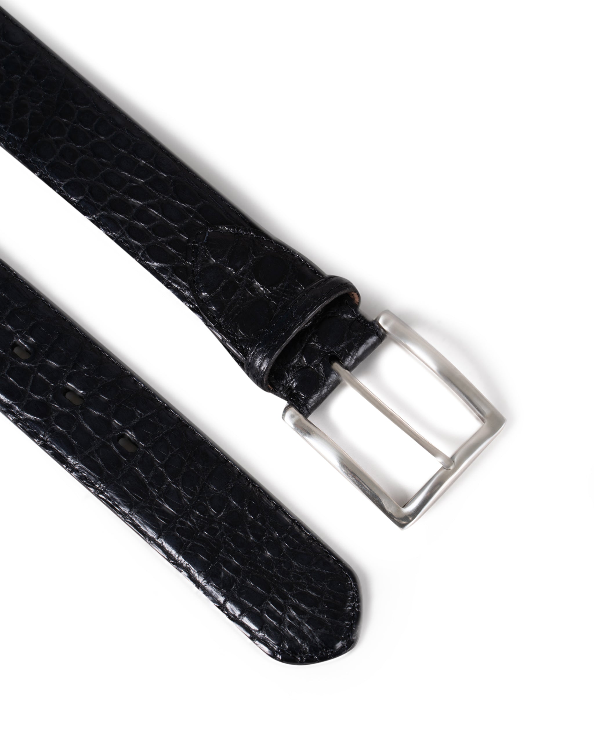 SOFT ALIGATOR BELT WITH BUCKLE