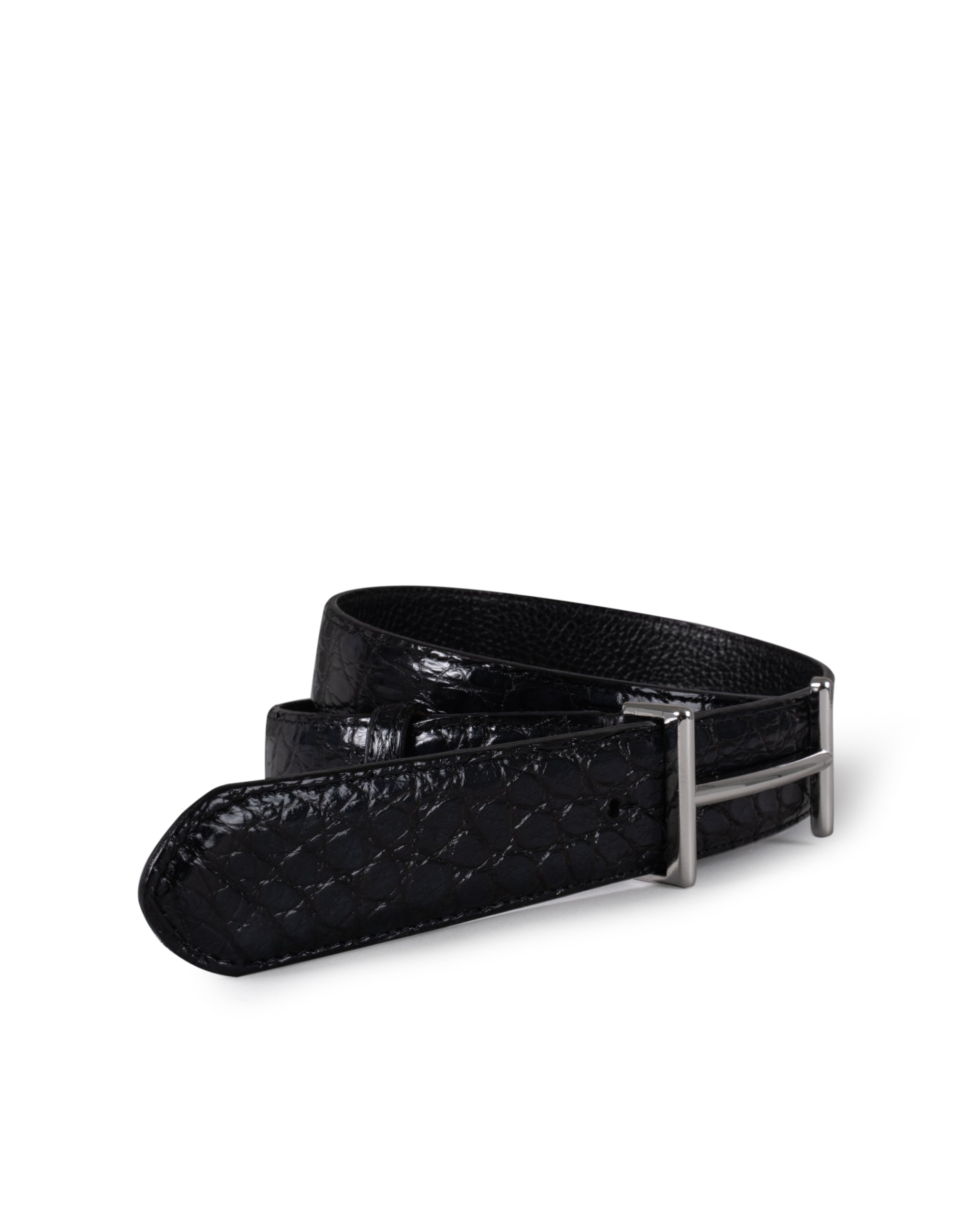 KROKO BELT WITH BUCKLE