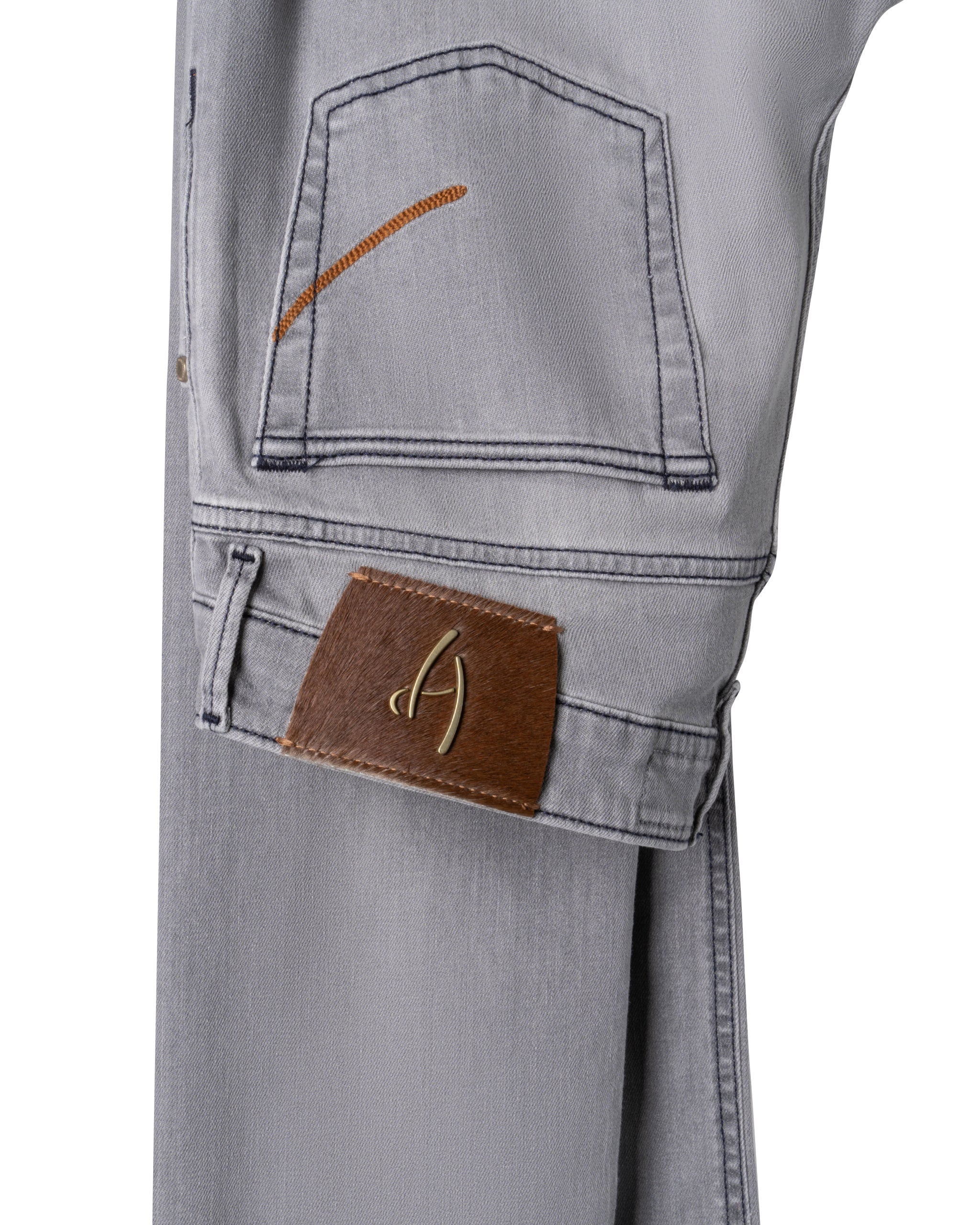 RAVELLO COGNAC JEANS LEATHER PATCH