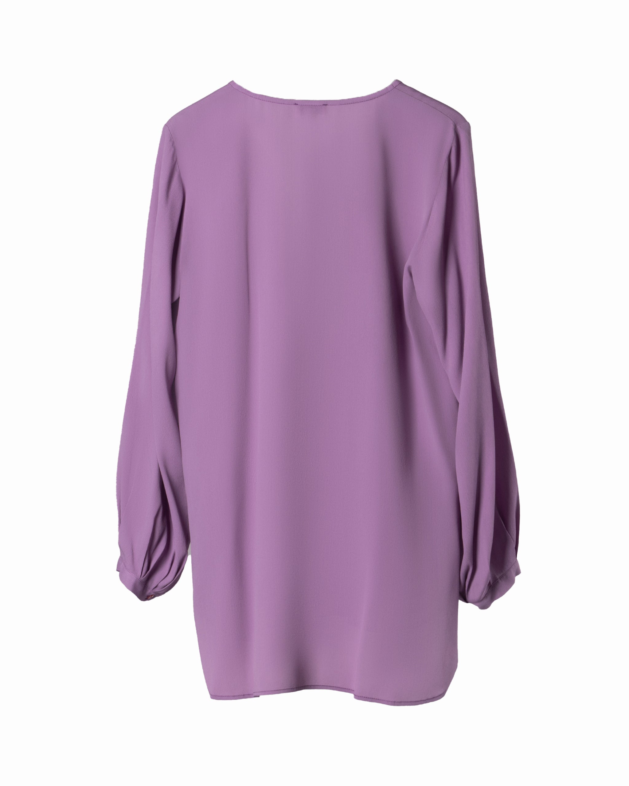 SILK GEORGETTE RUFFLE BLOUSE