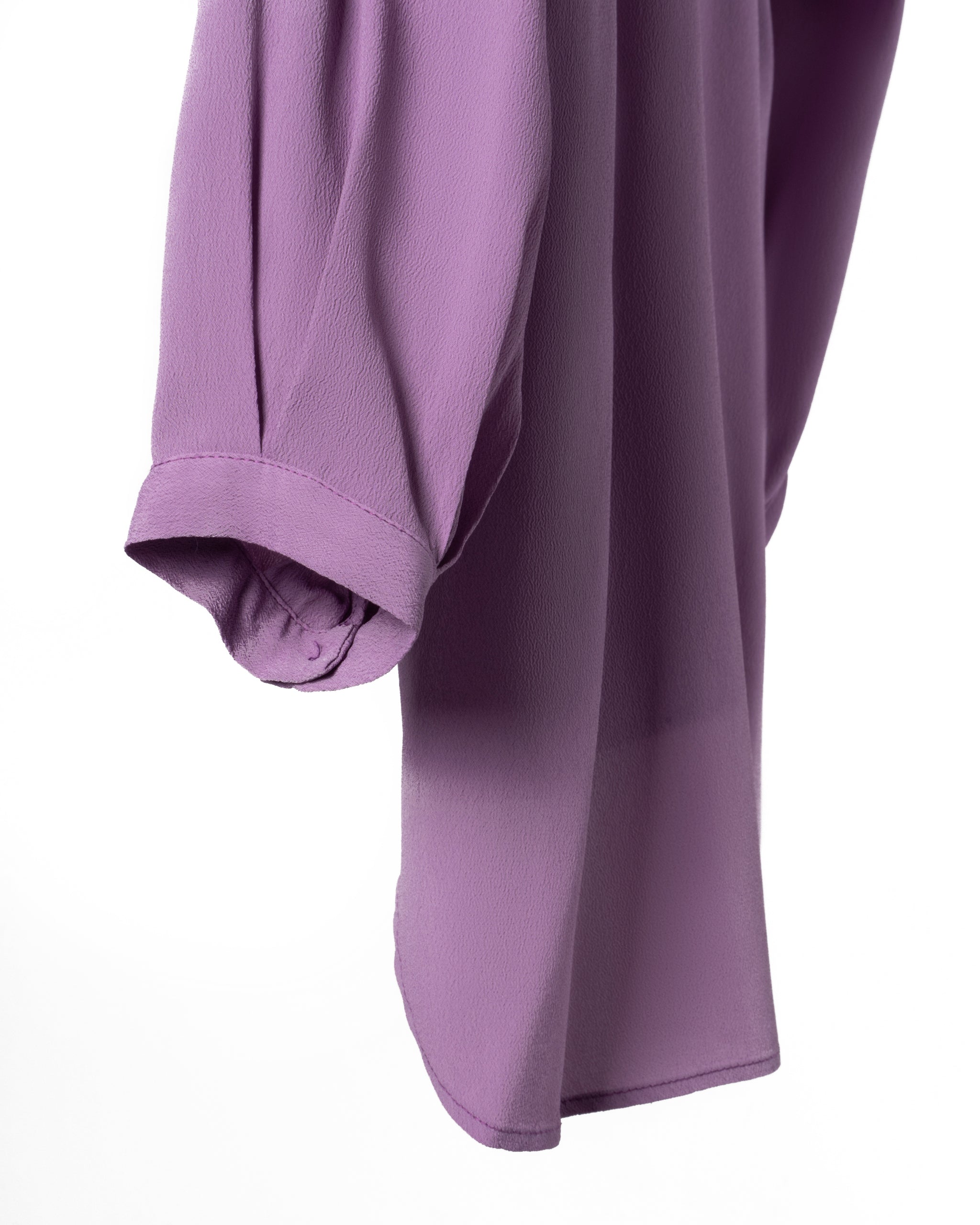 SILK GEORGETTE RUFFLE BLOUSE