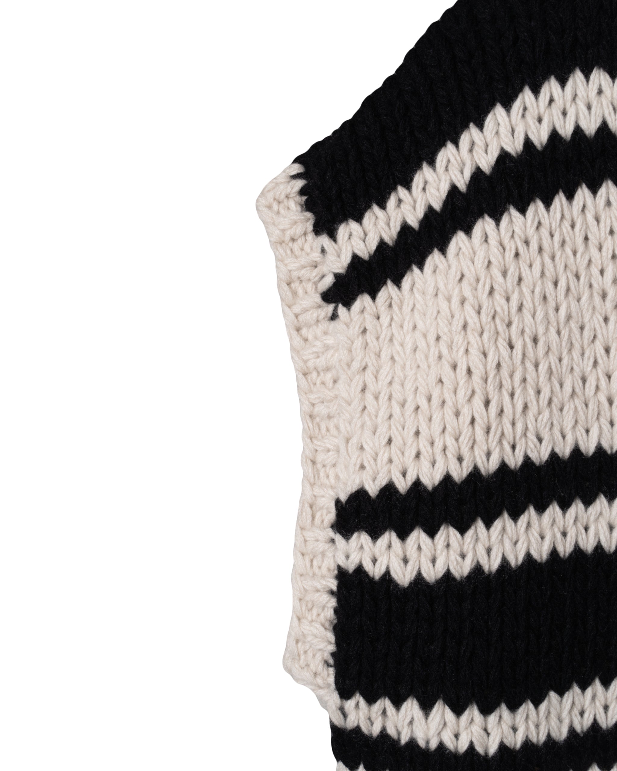 OVERSIZE CREWNECK NO SLEEVE KNITWEAR