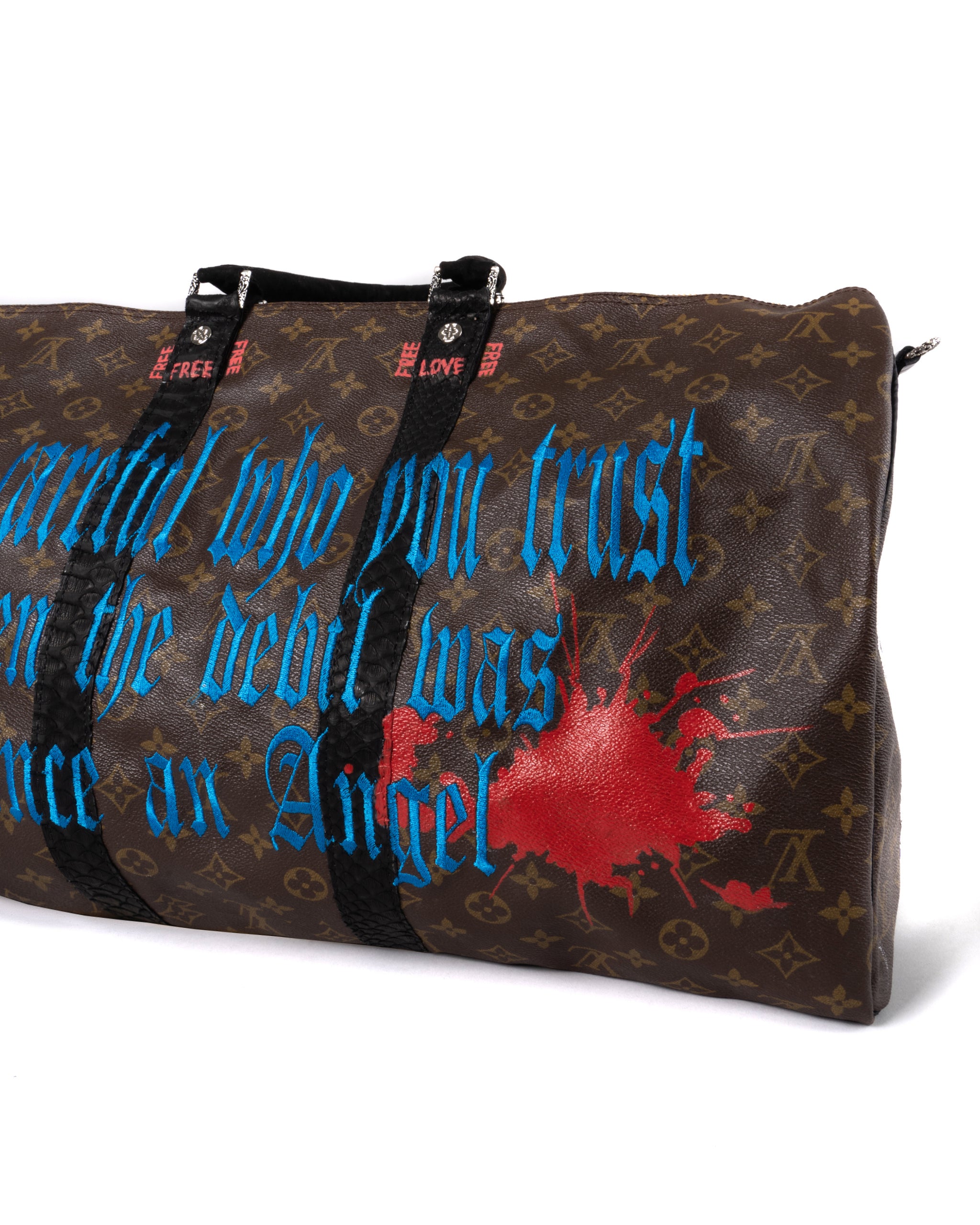 BE CAREFUL WHO YOU TRUST BIG VINTAGE LOUIS VUITTON BAG