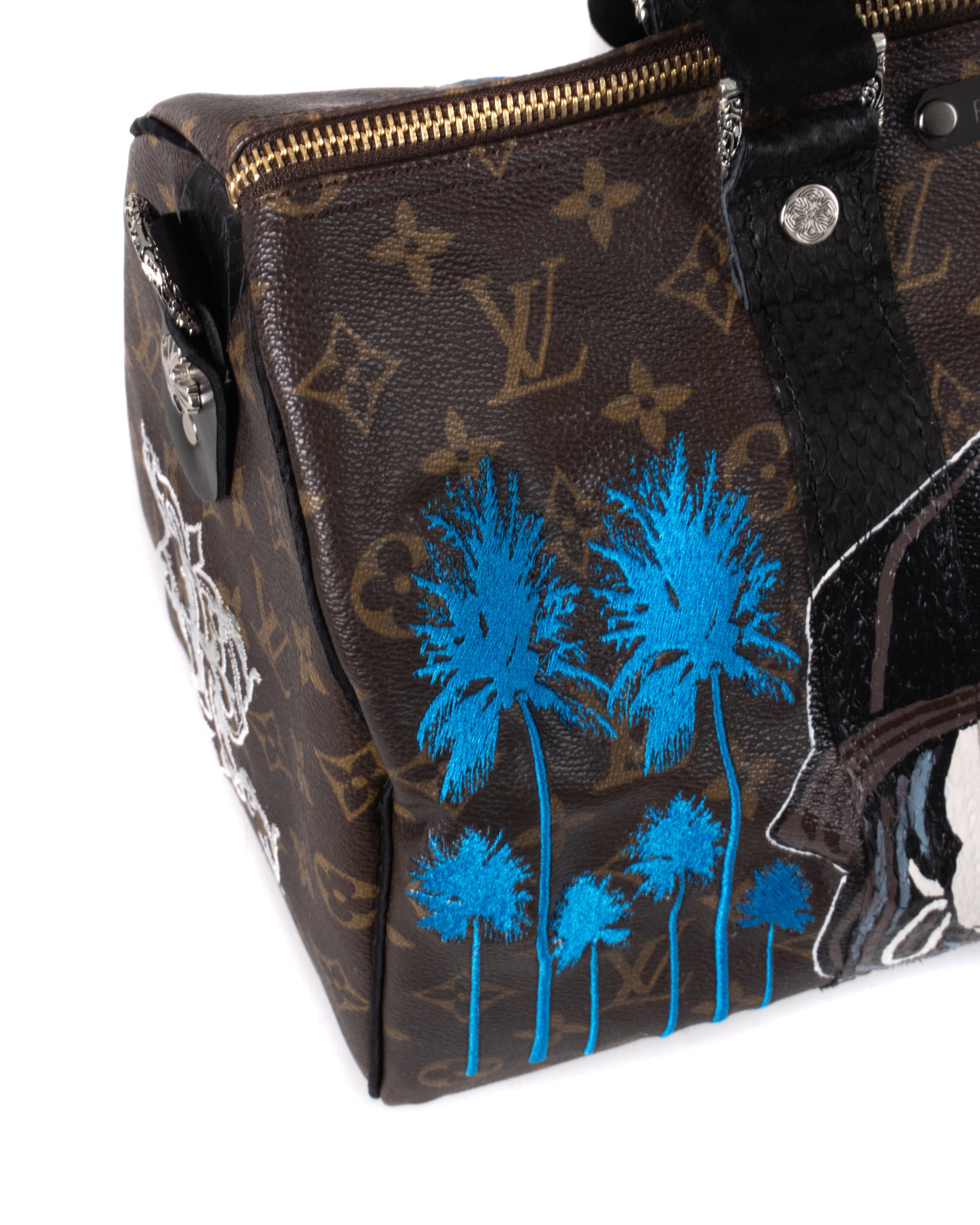 Tiger + keep the best forget the rest of Philip Karto - Customized Louis  Vuitton bag 35cm for women