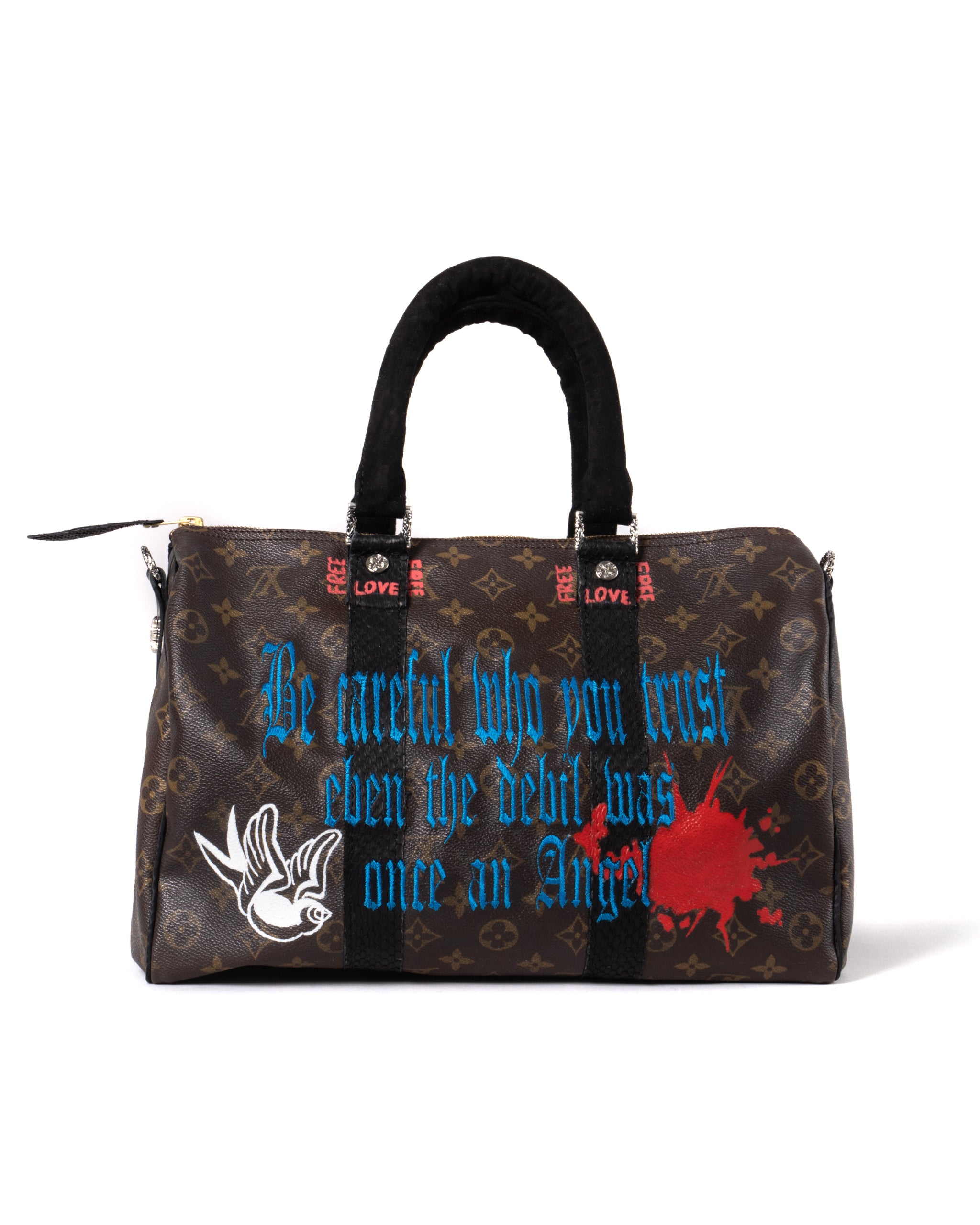 BE CARE FULL WHO YOU TRUST VINTAGE LOUIS VUITTON BAG