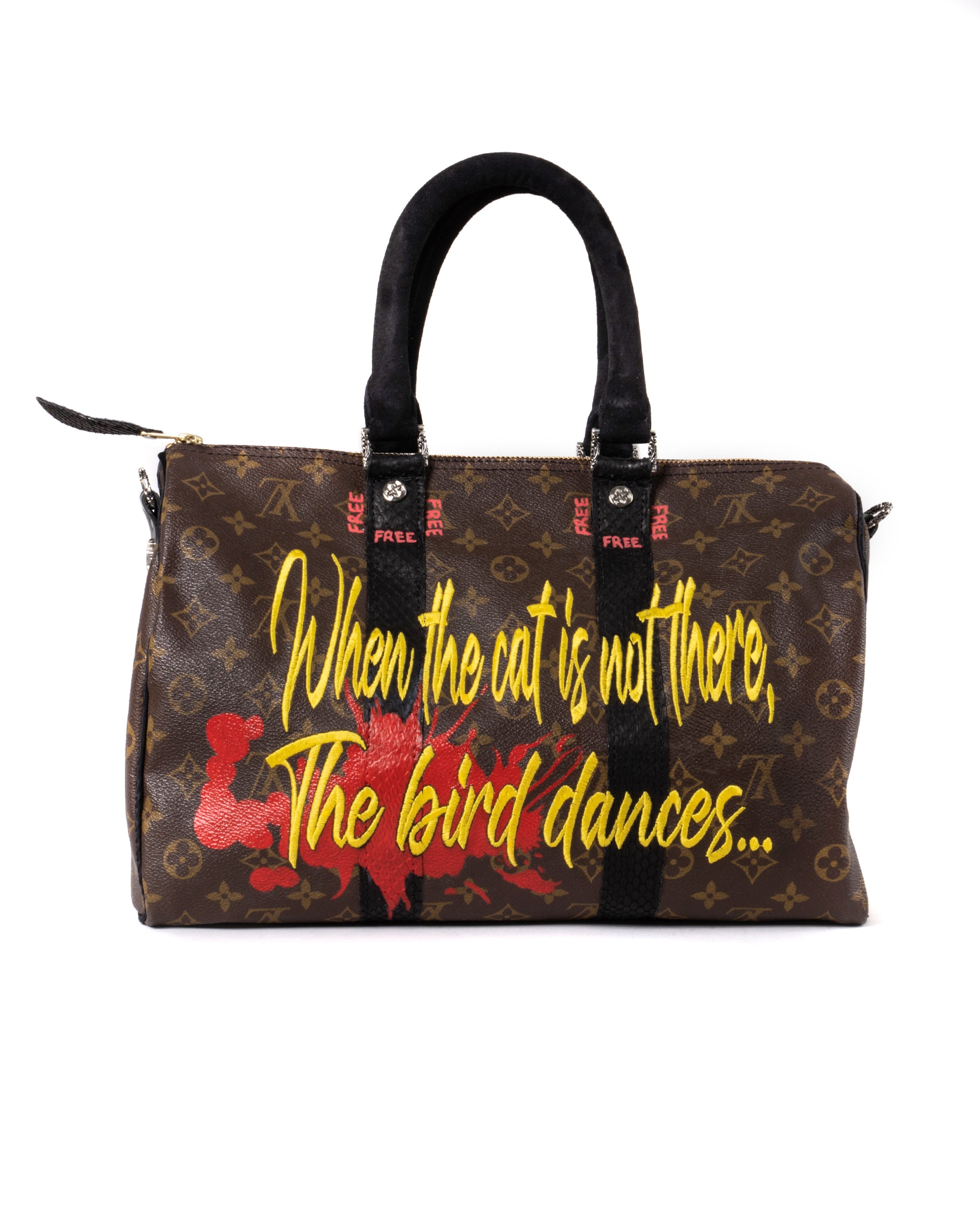 WHEN THE CAT IS NOT THERE VINTAGE LOUIS VUITTON BAG