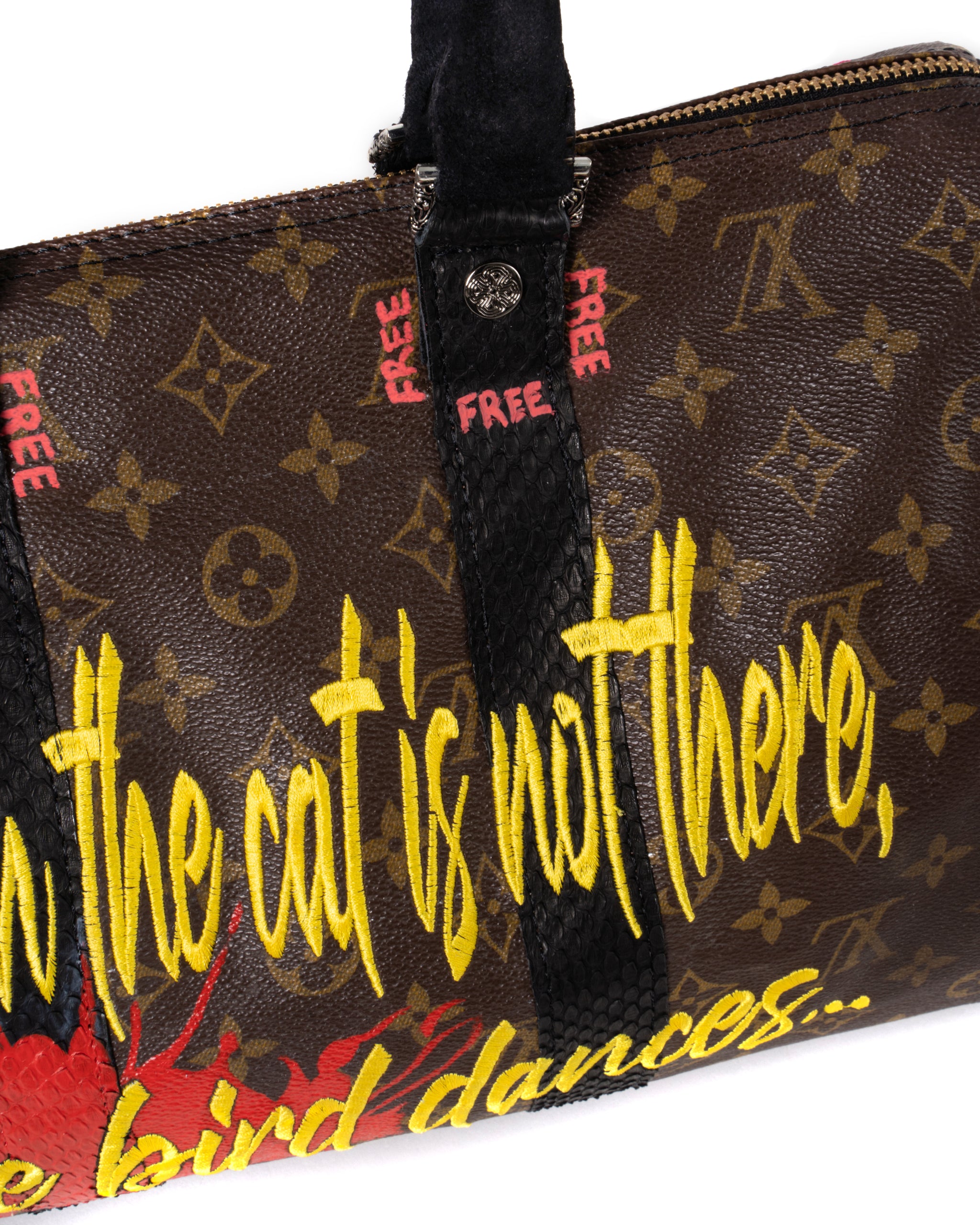 WHEN THE CAT IS NOT THERE VINTAGE LOUIS VUITTON BAG