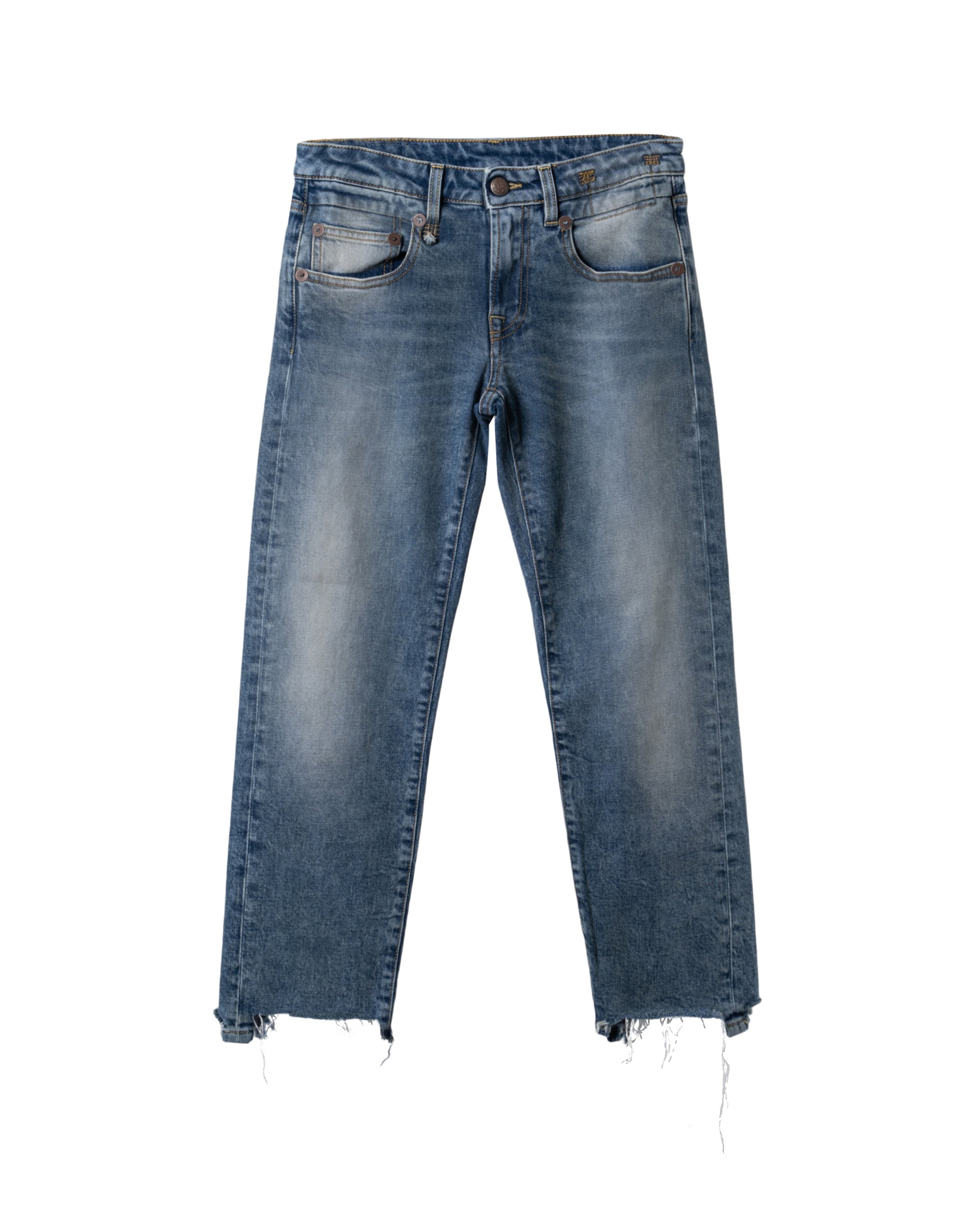 BOY STRAIGHT WITH RIBS JEANS