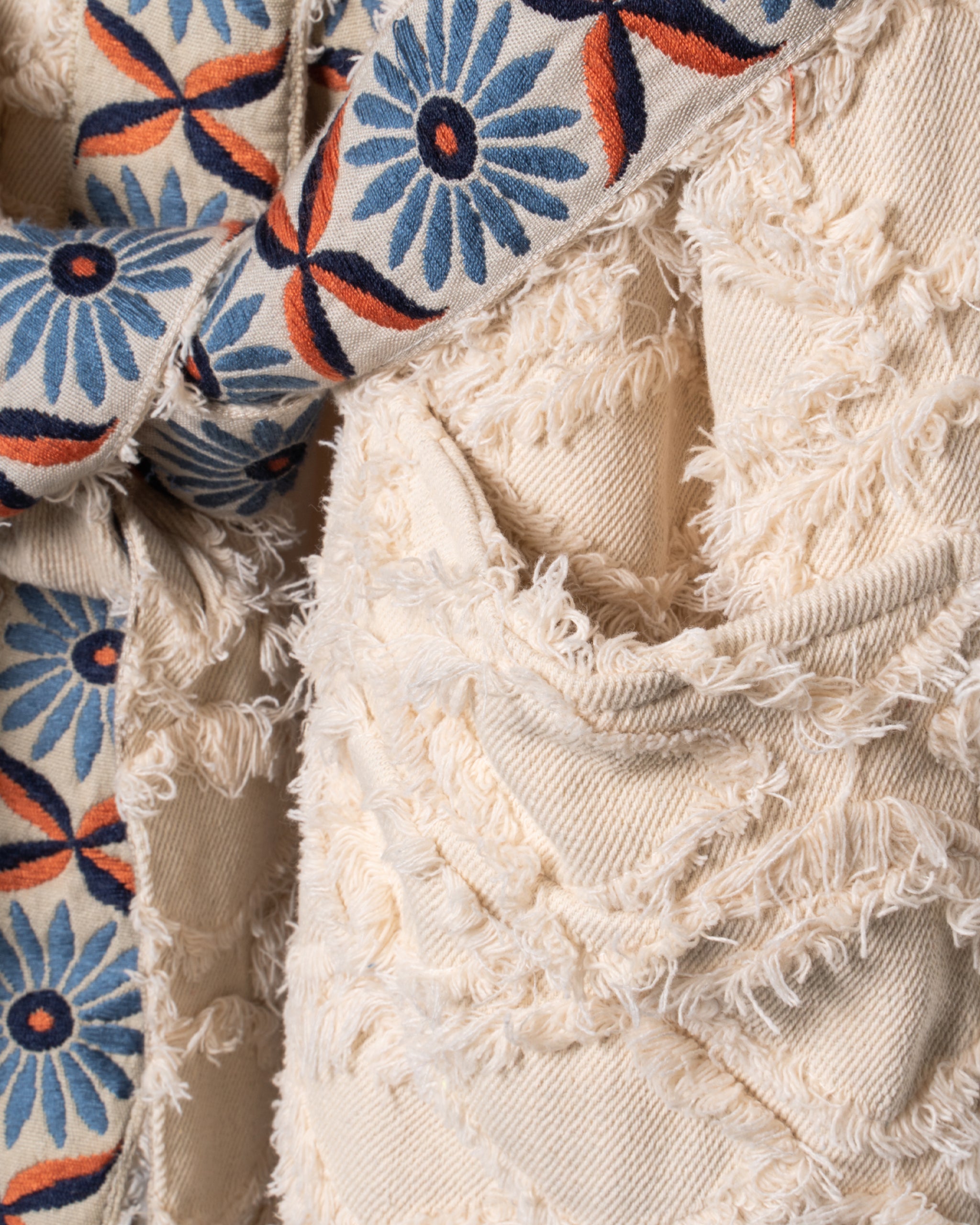 WHITE TRIM KIMONO