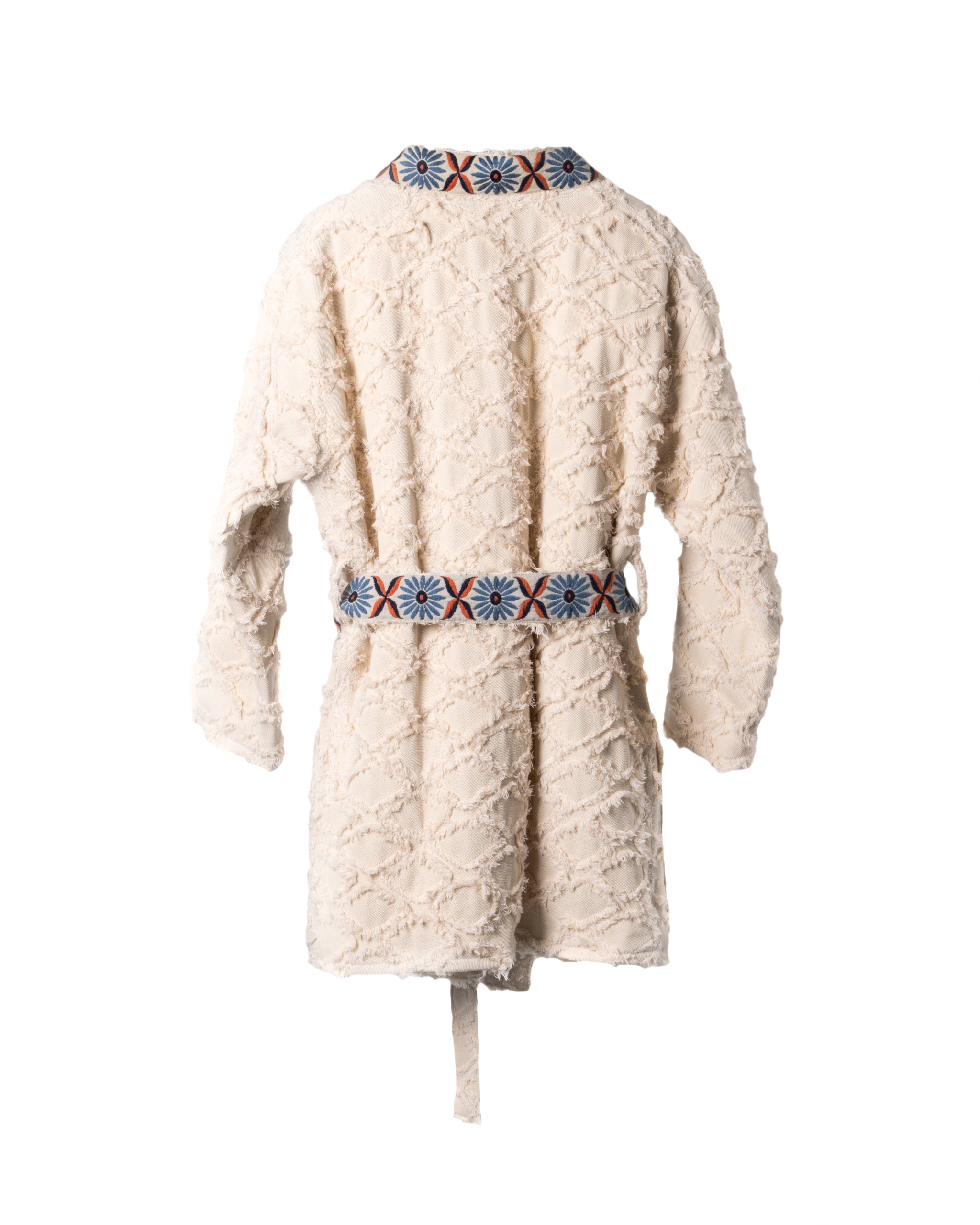 WHITE TRIM KIMONO