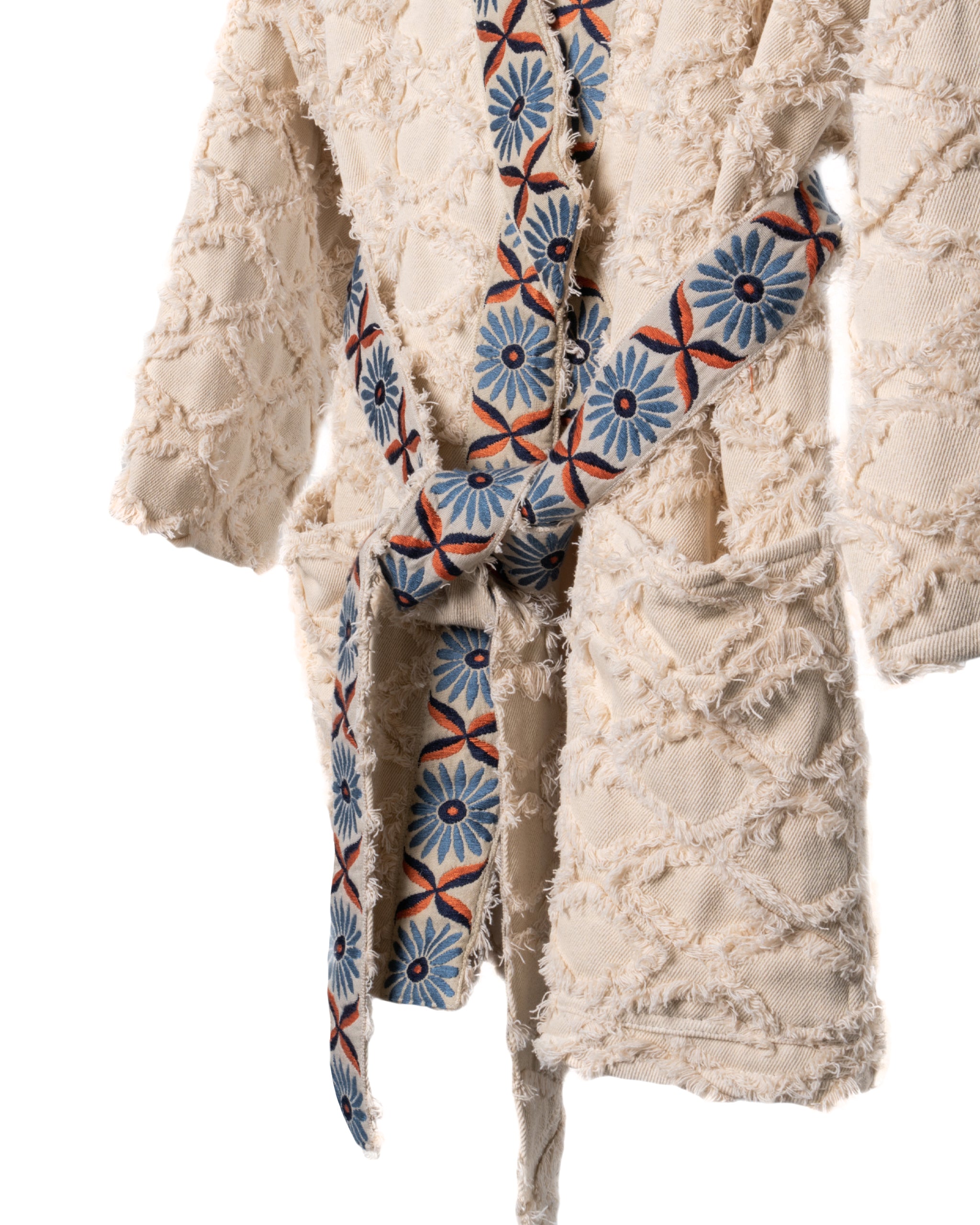WHITE TRIM KIMONO