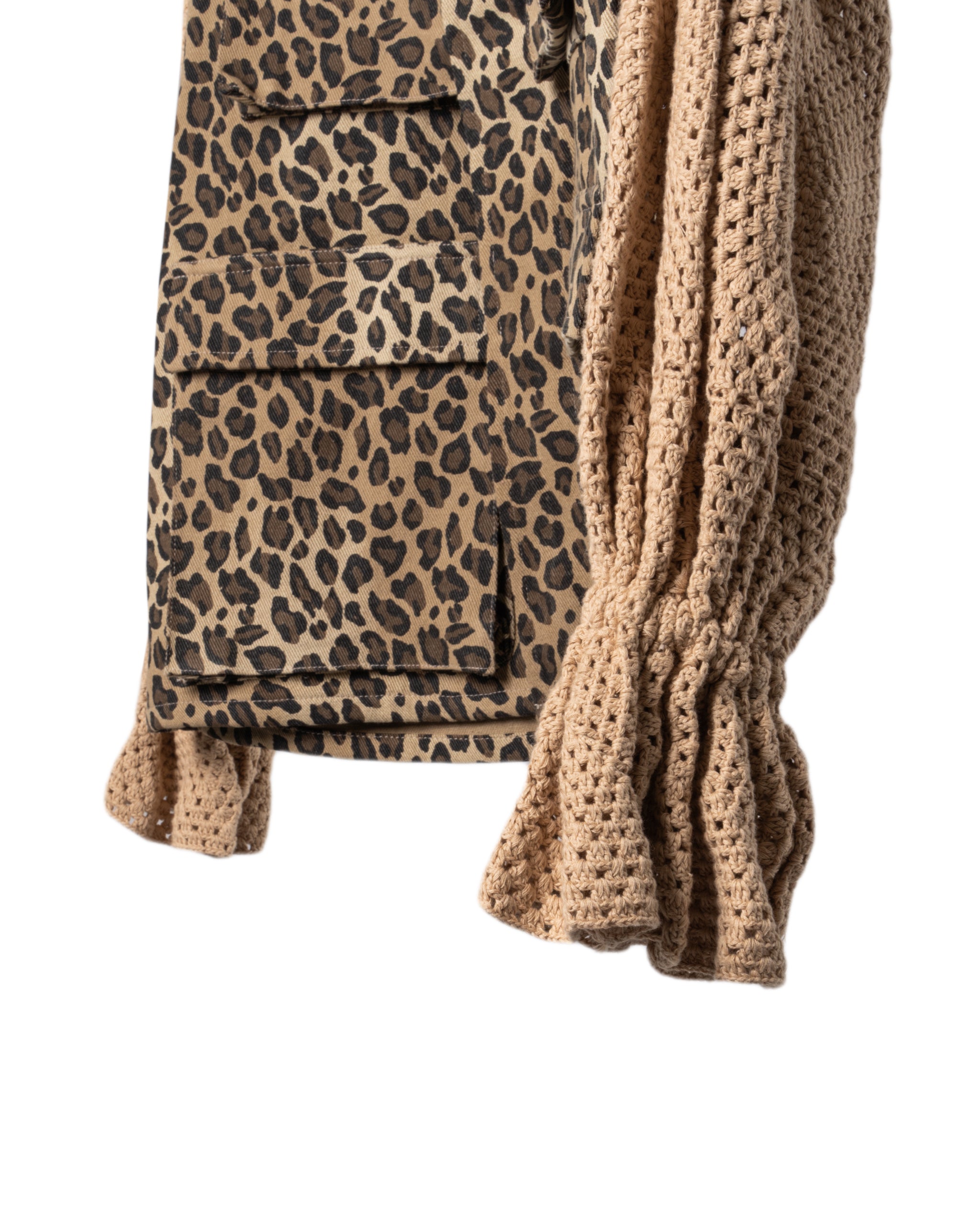 SOLID KNITTED SLEEVES JACKET