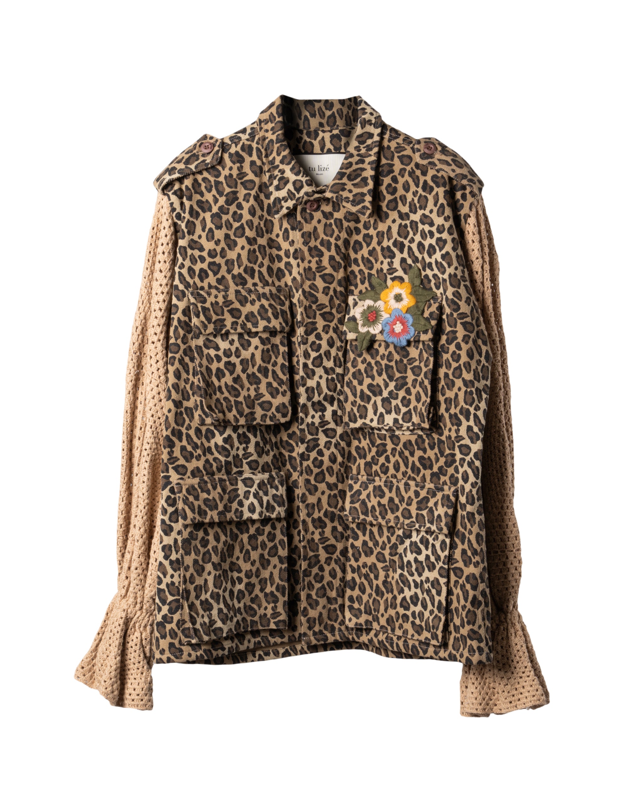 SOLID KNITTED SLEEVES JACKET