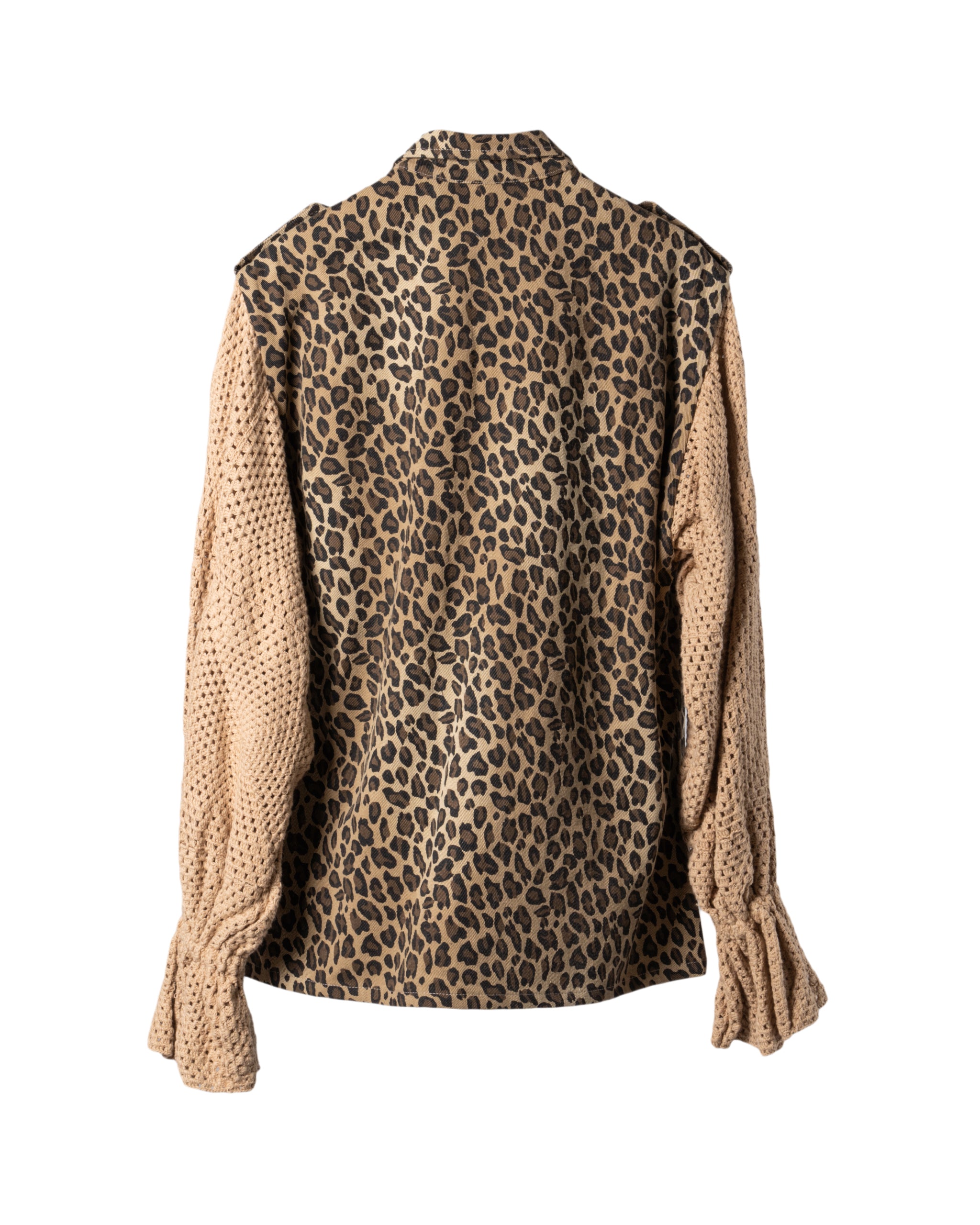 SOLID KNITTED SLEEVES JACKET