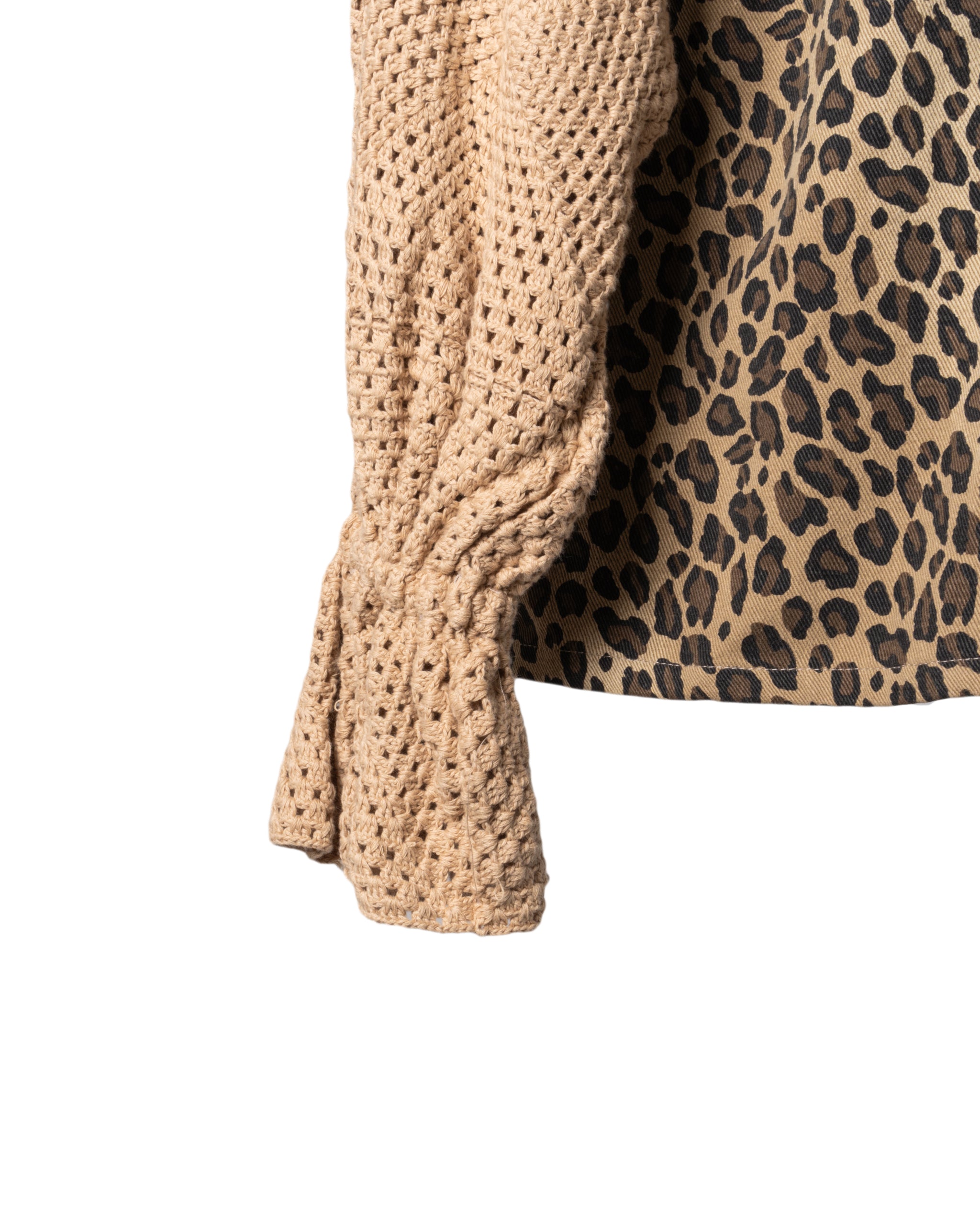 SOLID KNITTED SLEEVES JACKET