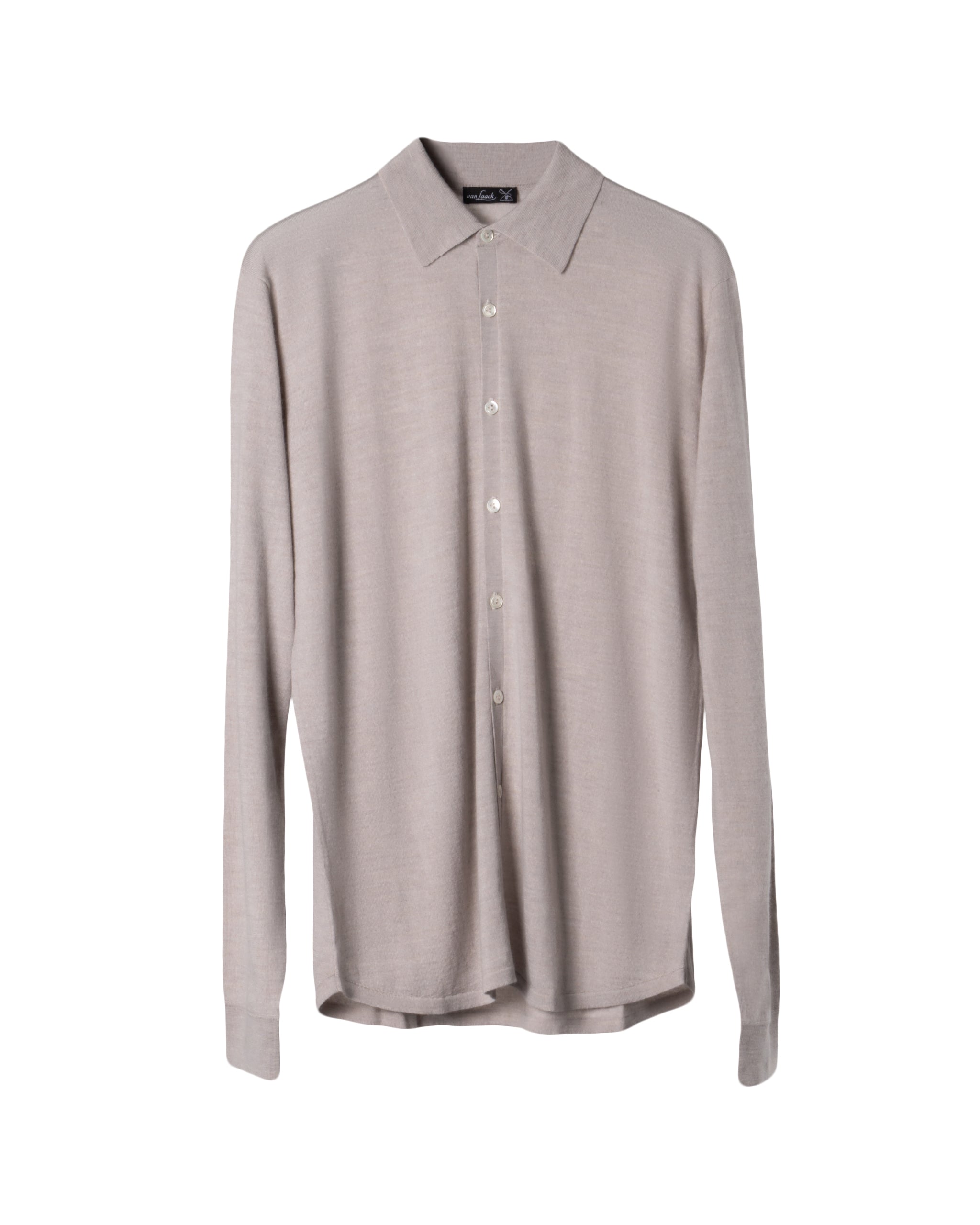 KNITTED CASHMERE MEN SHIRT