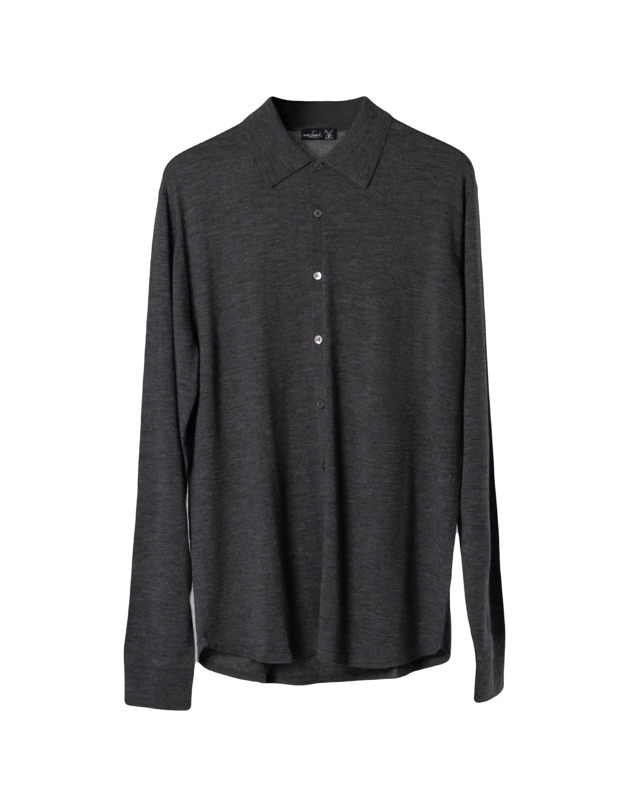 KNITTED CASHMERE MEN SHIRT