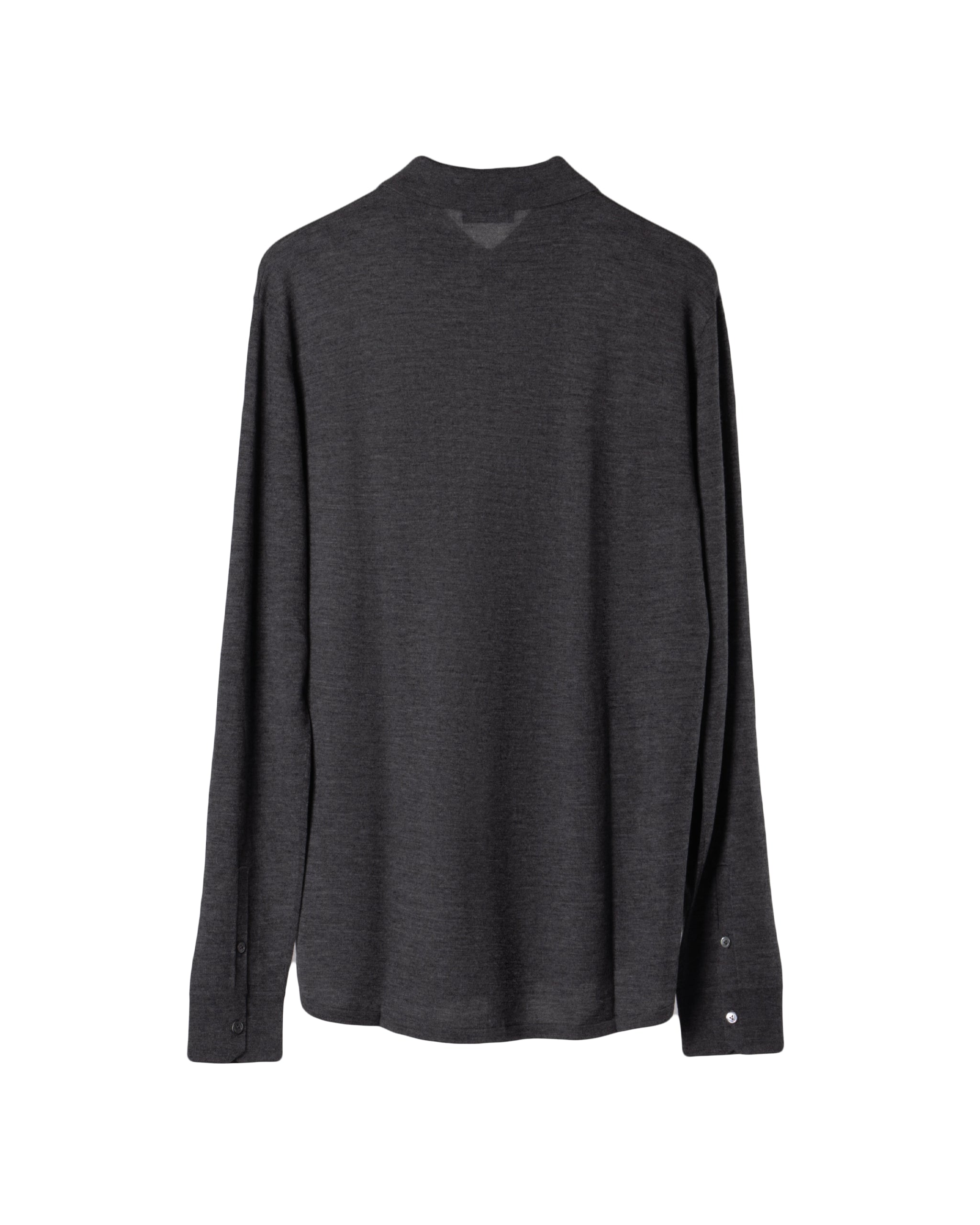 KNITTED CASHMERE MEN SHIRT