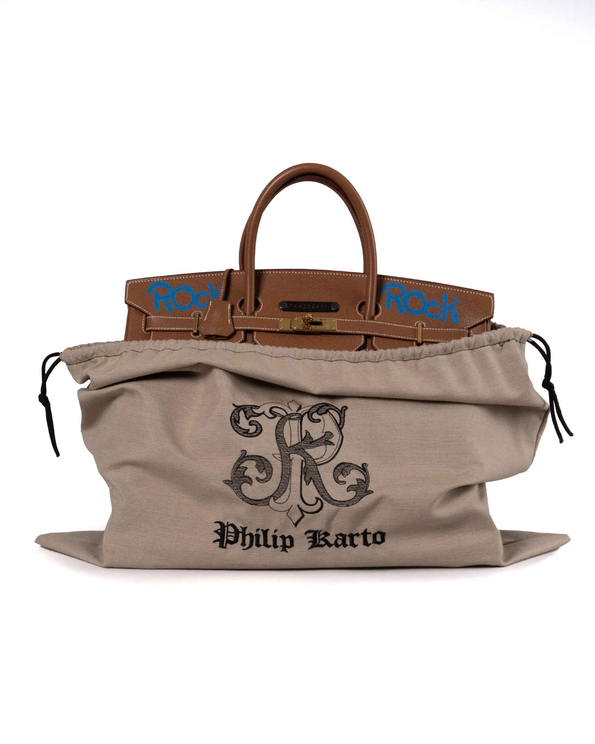 BIG BIRKIN SKULL DESIGN "ROCK & ROLL" DESIGN