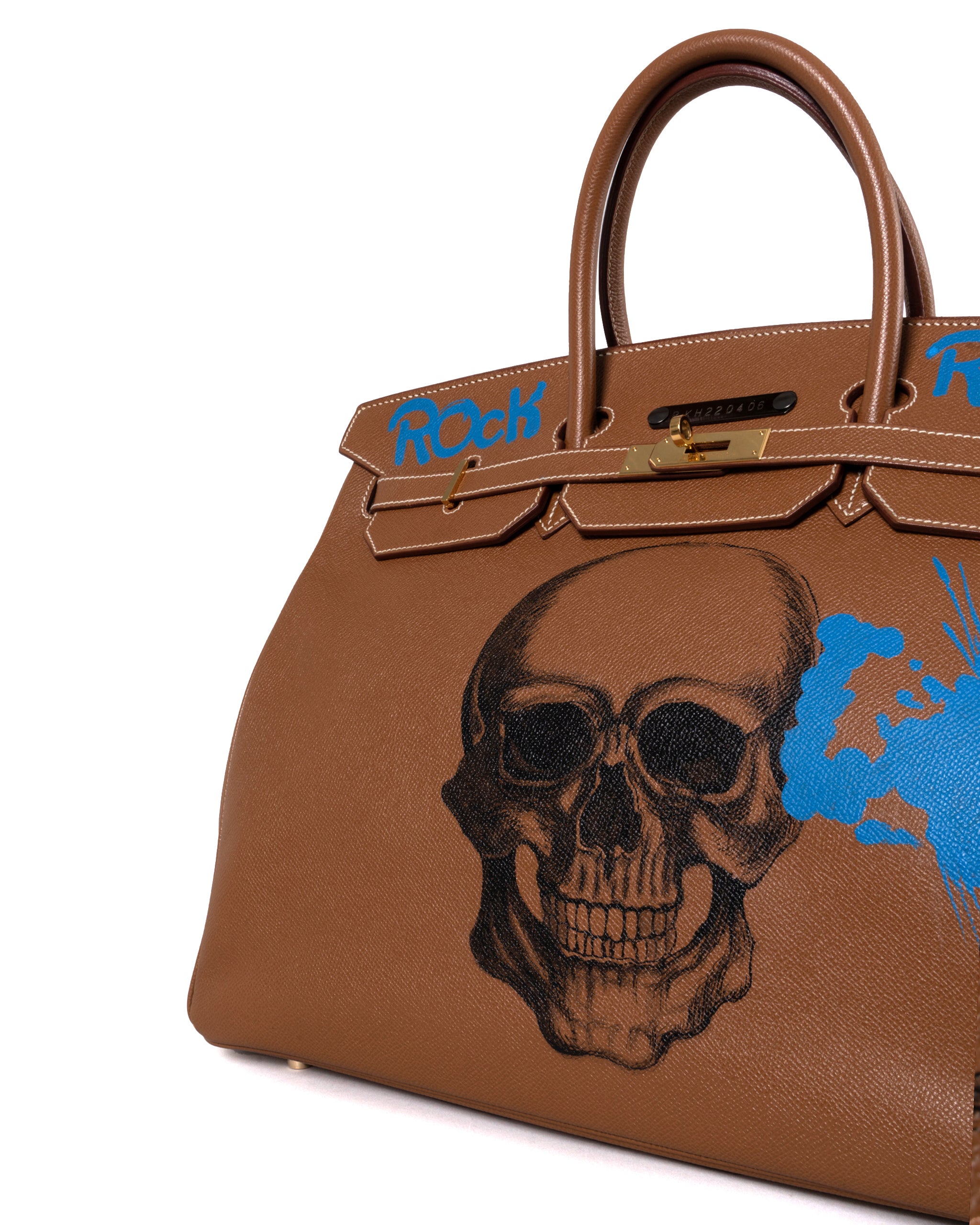 BIG BIRKIN SKULL DESIGN "ROCK & ROLL" DESIGN