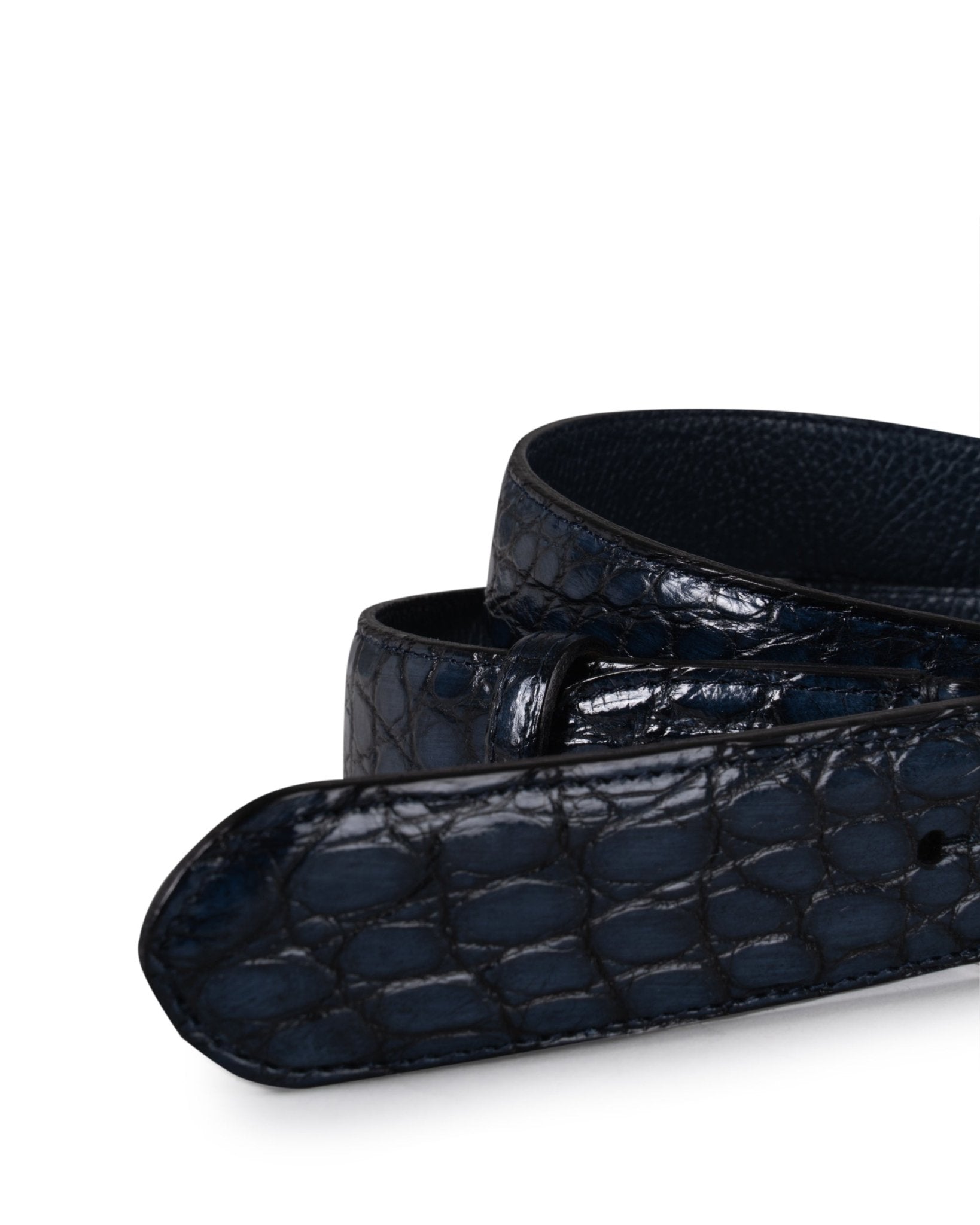 FAUSTO COLATO | KROKO BELT WITH BUCKLE - Belts FAUSTO COLATO