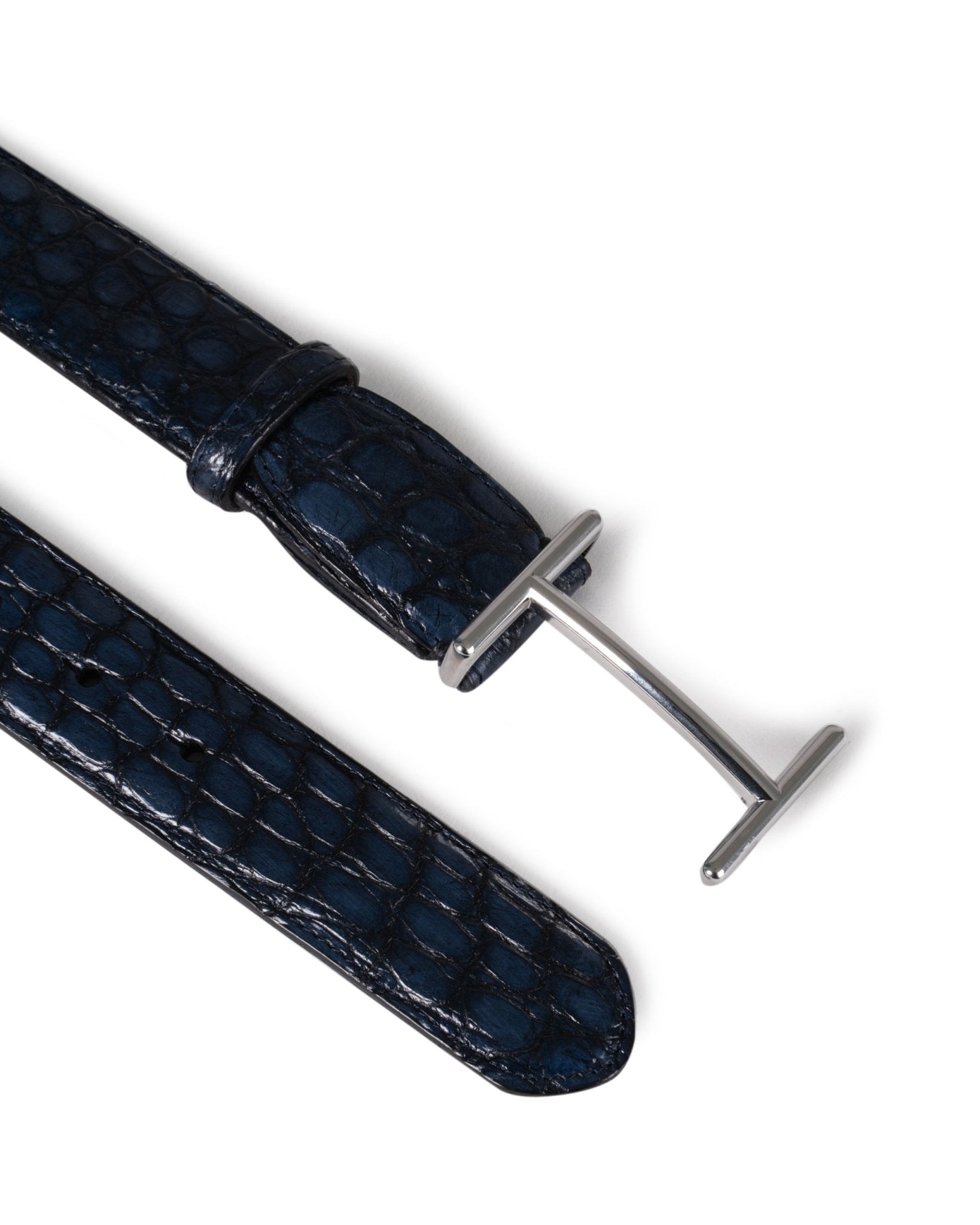 FAUSTO COLATO | KROKO BELT WITH BUCKLE - Belts FAUSTO COLATO