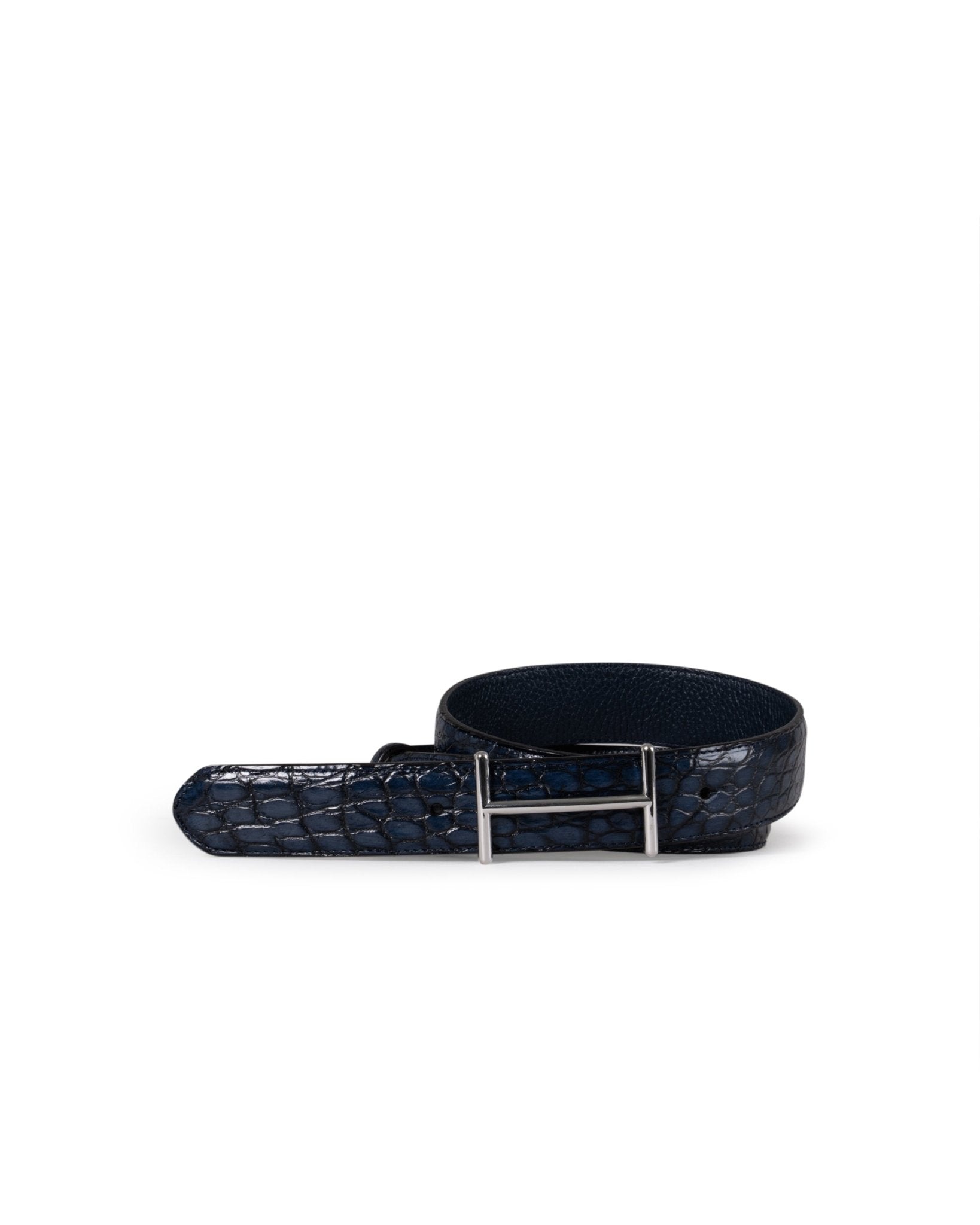 FAUSTO COLATO | KROKO BELT WITH BUCKLE - Belts FAUSTO COLATO