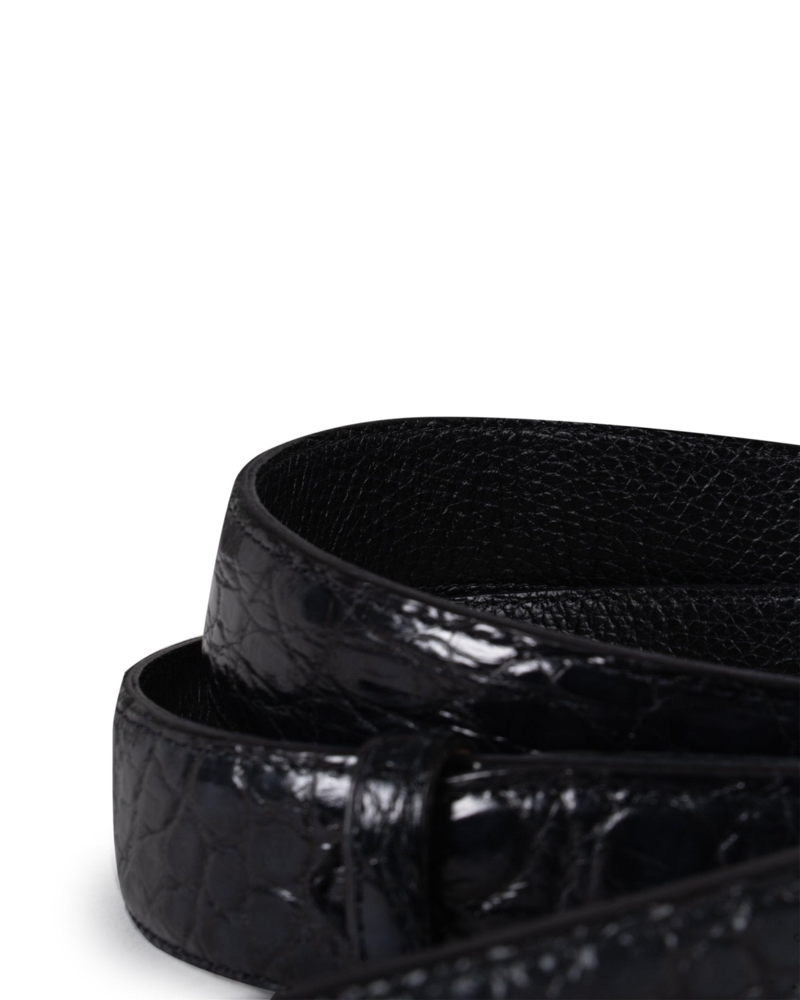 FAUSTO COLATO | KROKO BELT WITH BUCKLE - Belts FAUSTO COLATO