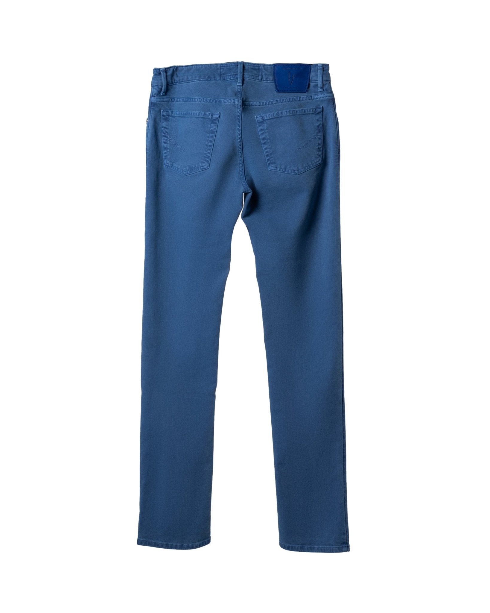 HANDPICKED | RAVELLO BLUE SUEDE LEATHER PANTS - Denim HANDPICKED