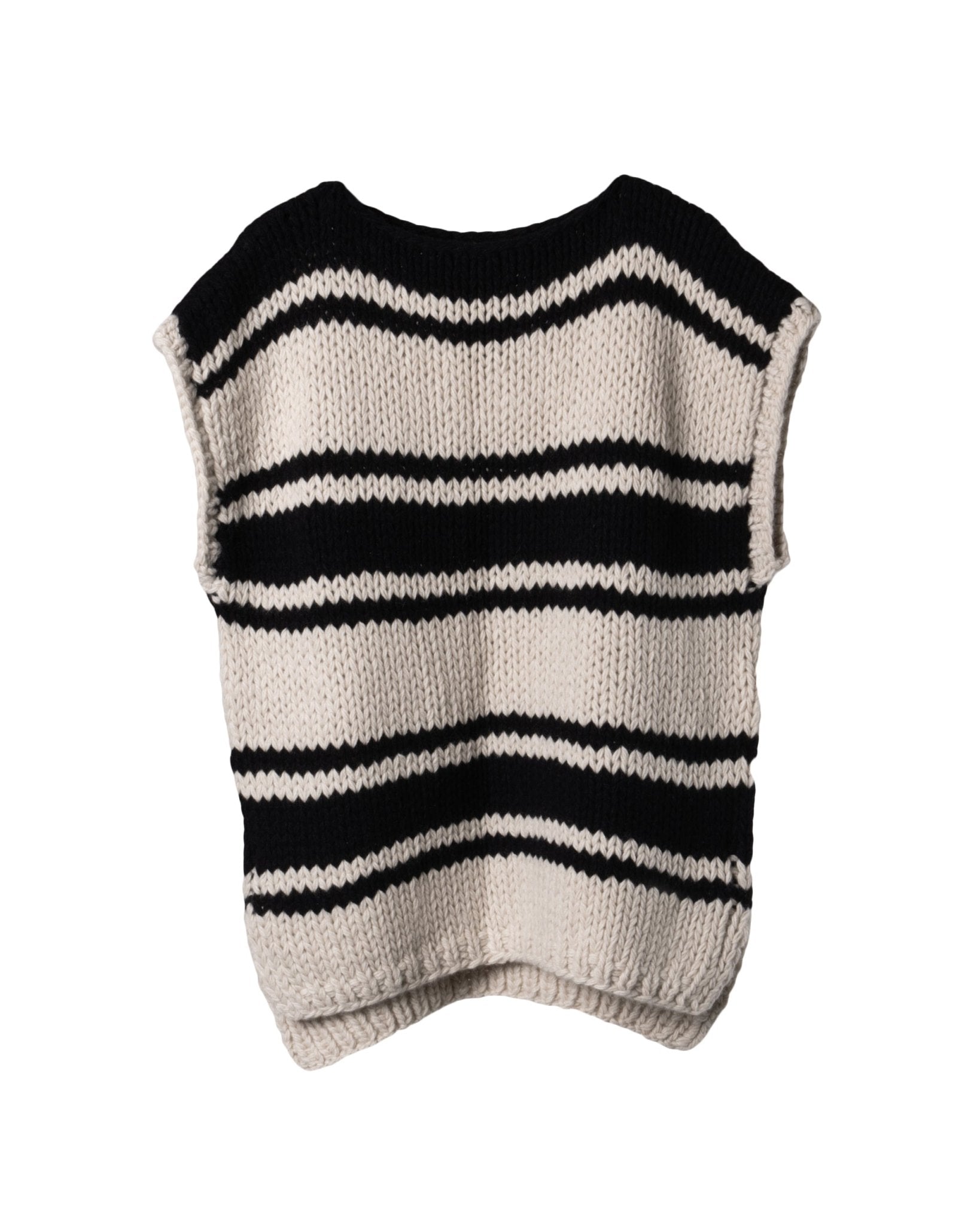 ILONA VON PREUSCHEN | OVERSIZE CREWNECK NO SLEEVE KNITWEAR - Knitwear ILONA V. P.