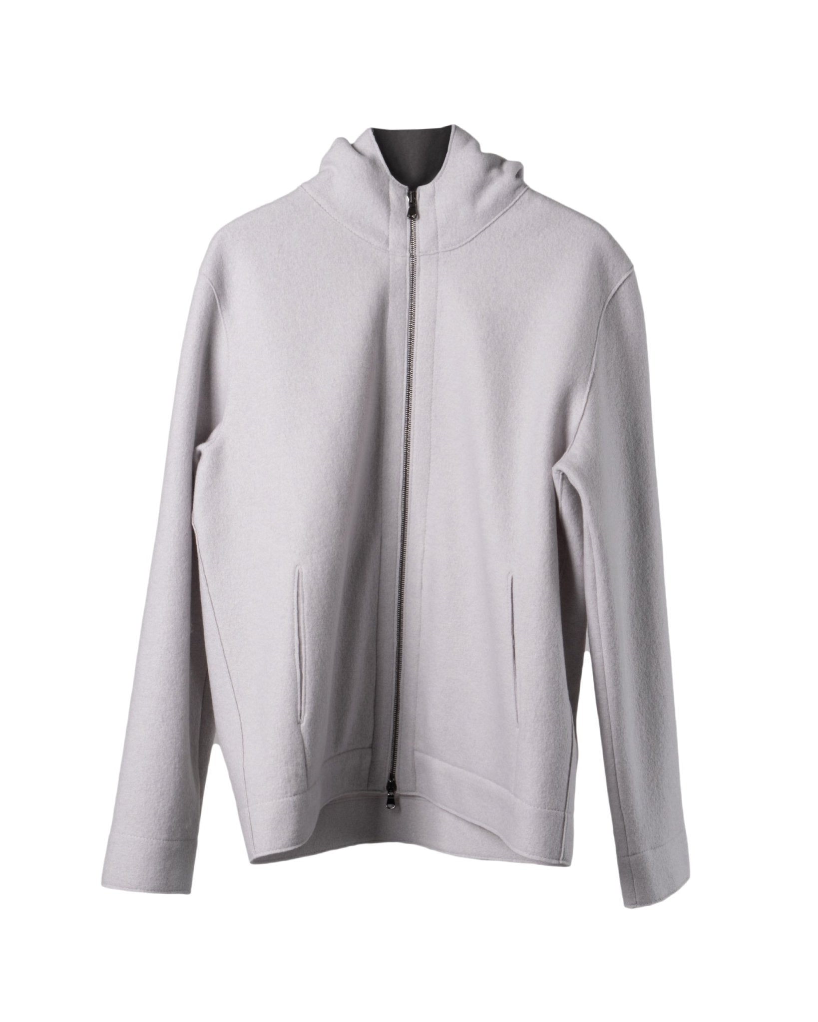 LUNARIA | HOODDED ZIP CASHMERE JACKET - Coats & Jackets LUNARIA
