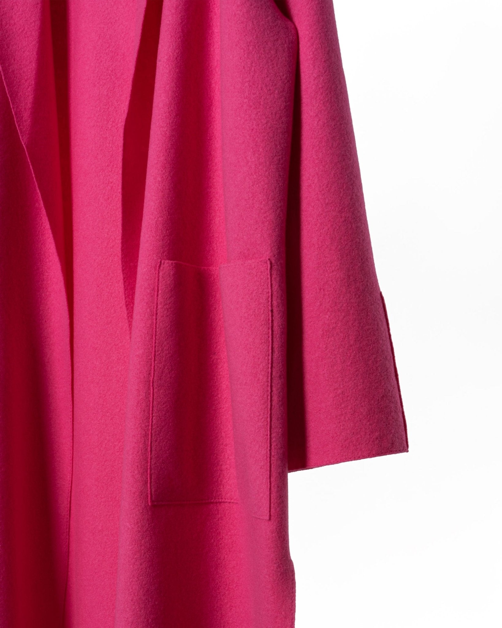 LUNARIA | LONG BELTED COAT - Knitwear LUNARIA