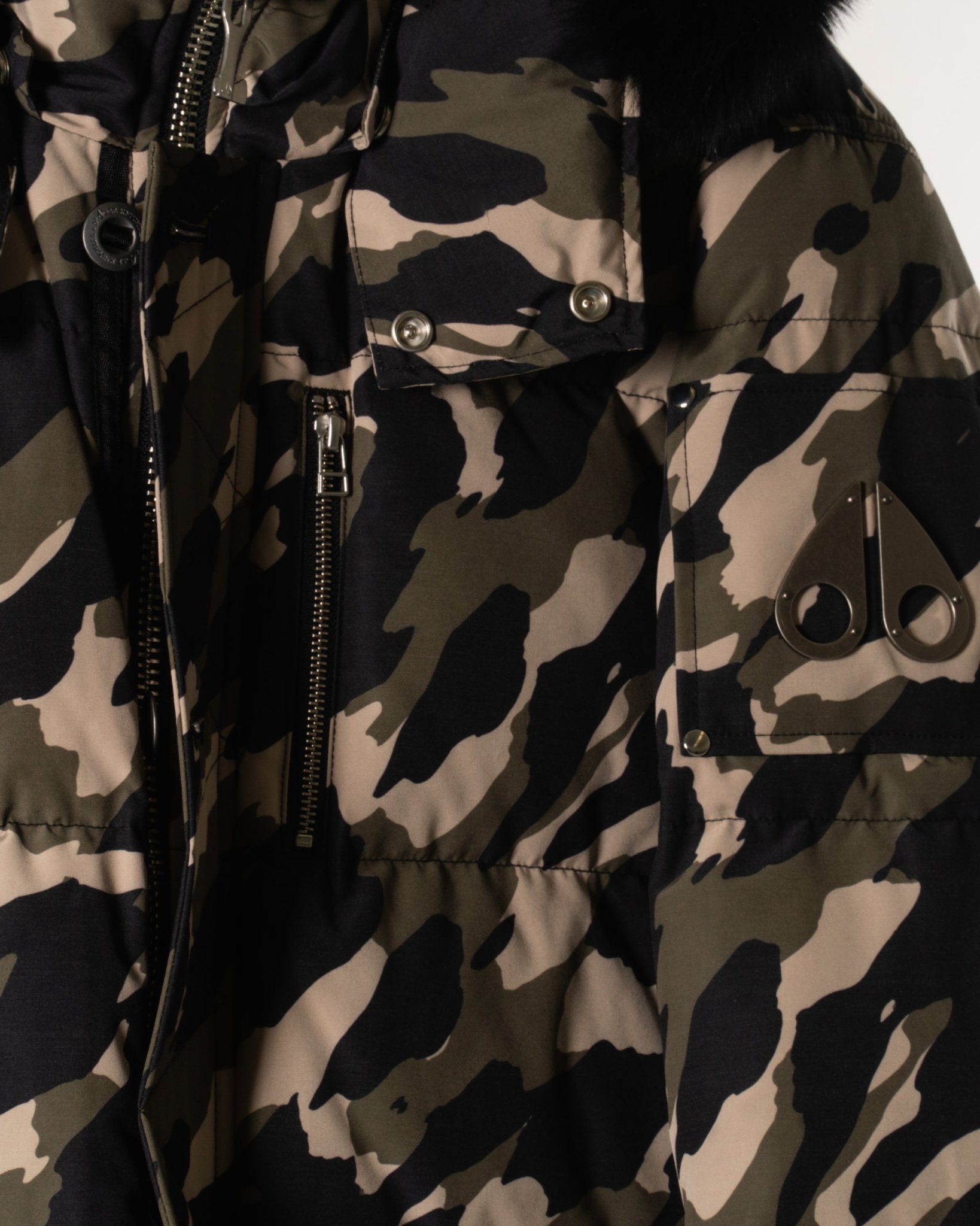 MOOSE KNUCKLES | CAMOU - FOX TRIM DOWN JACKET - Coats & Jackets MOOSE KNUCKLES