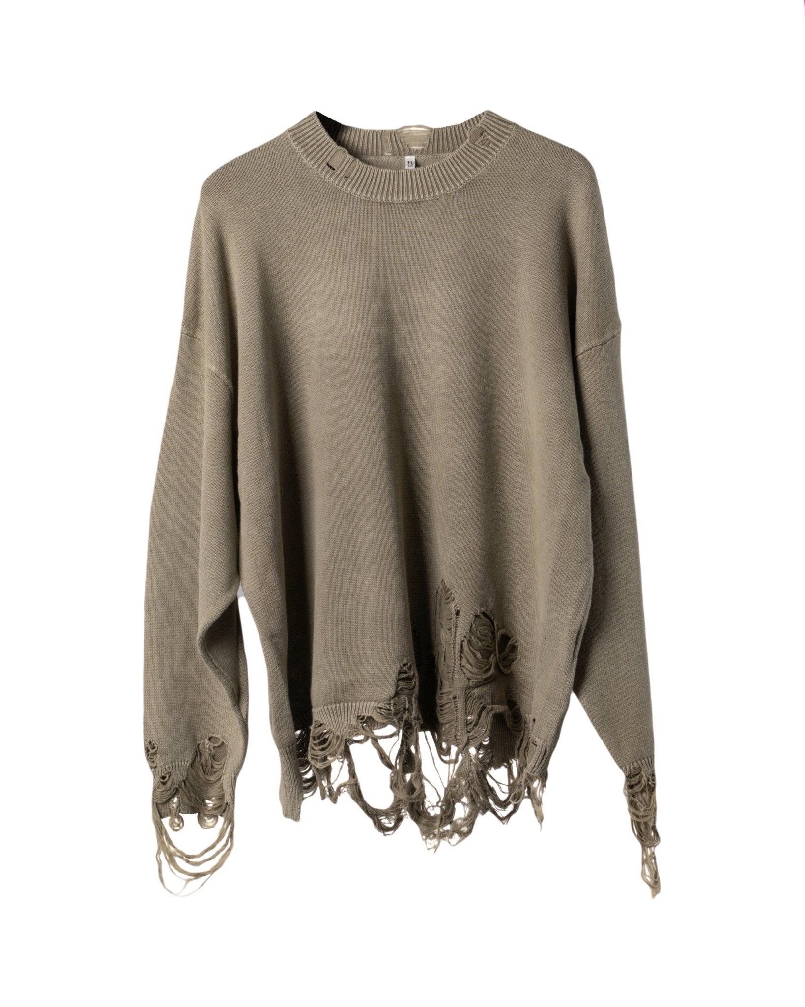 R13 LA | DESROYED OVERSIZE SWEATER - Knitwear R13 WOMEN