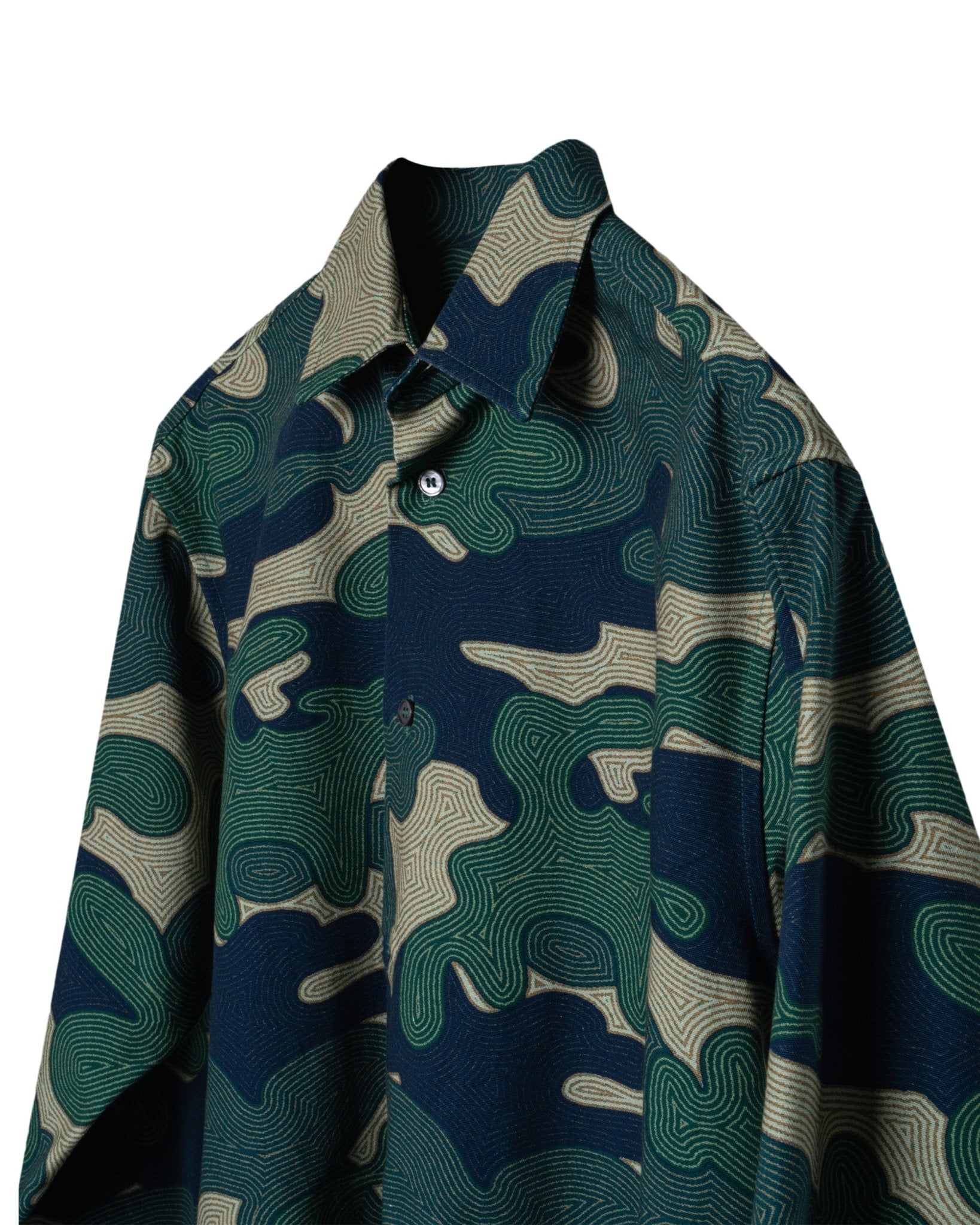 TINTORIA MATTEI | BACK HEARTH INTARSIA OVER SHIRT-Shirts MATTEI